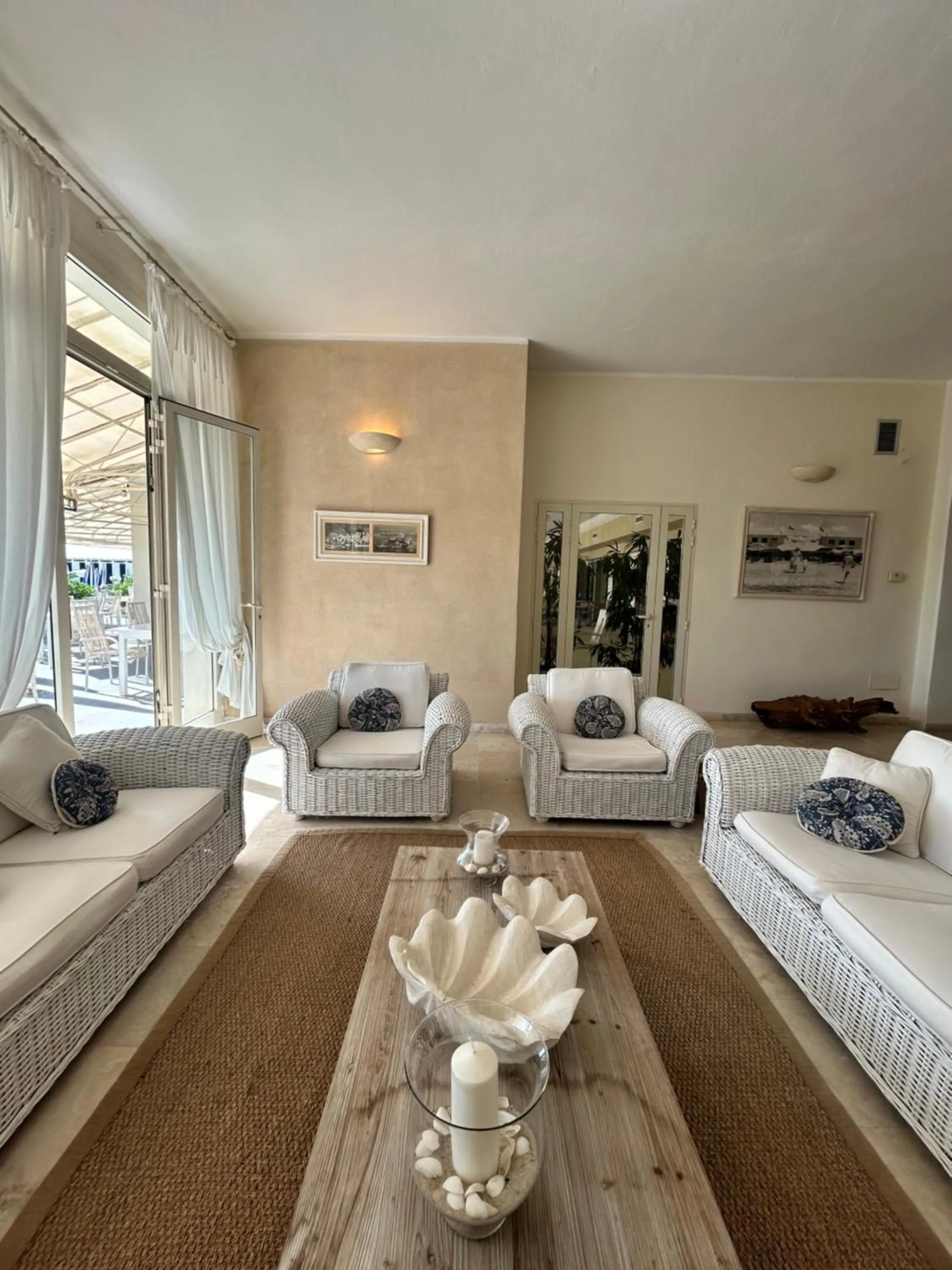 Bed in Hotel Bagni Lido