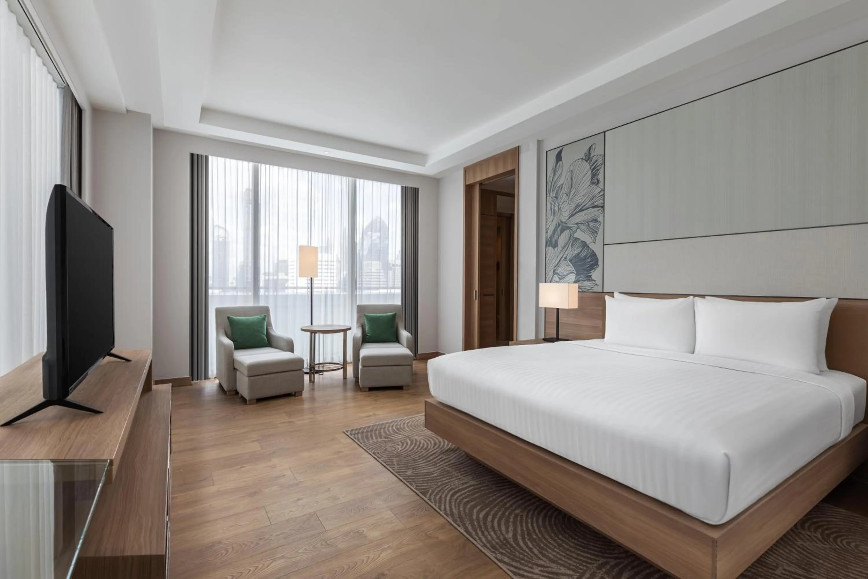 Bedroom, Bed in Courtyard by Marriott Bangkok