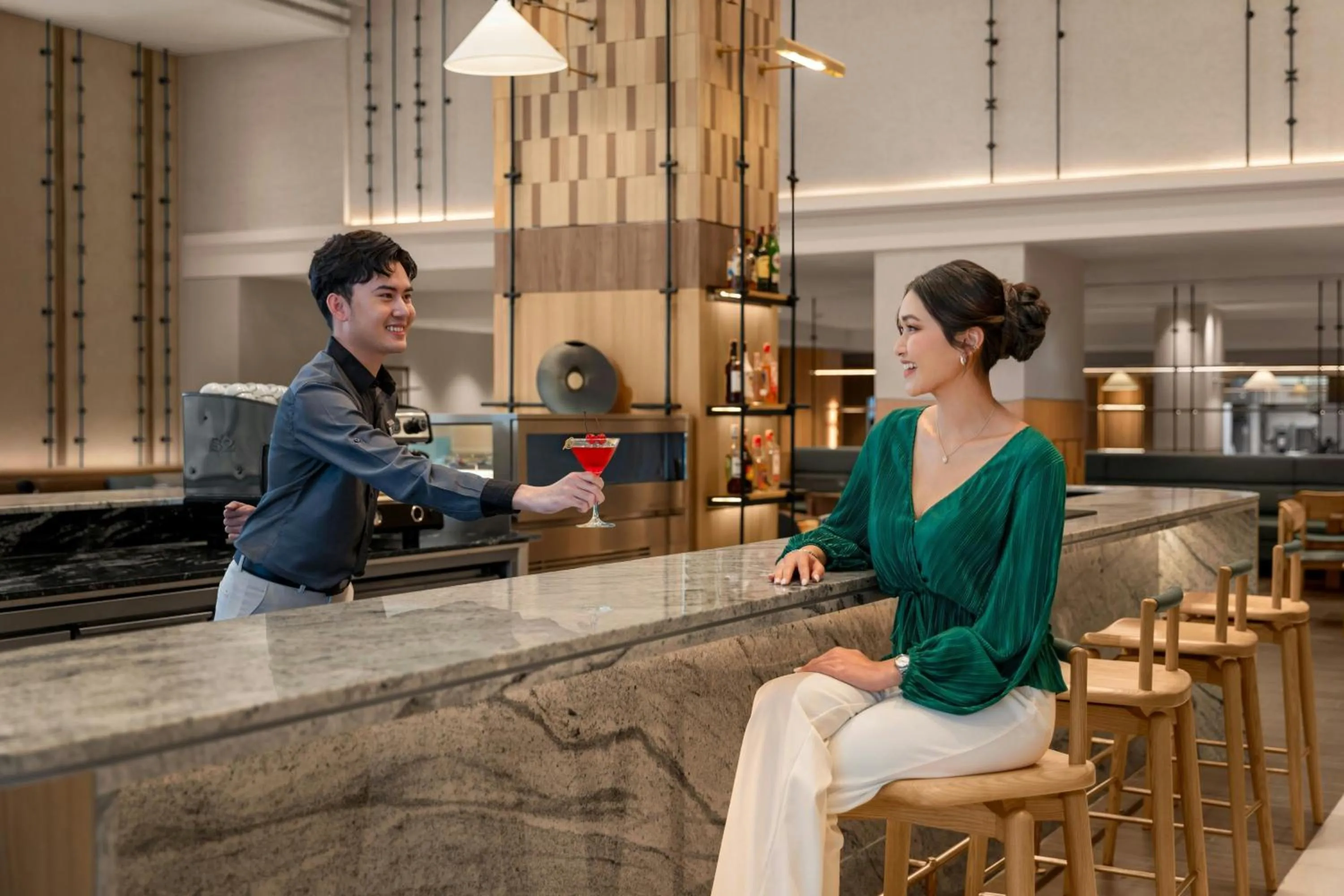 Lounge or bar in Courtyard by Marriott Bangkok