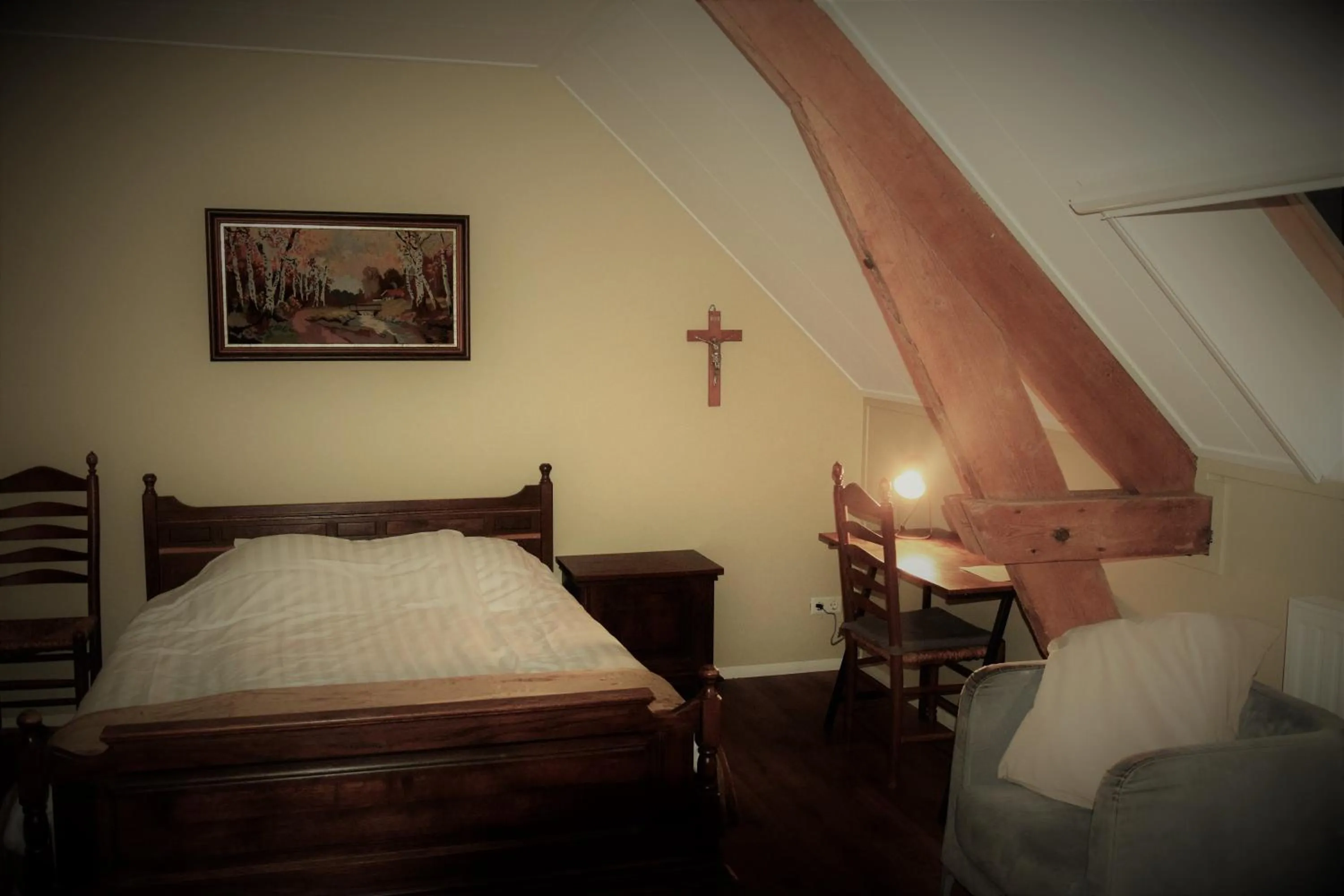 Bedroom, Bed in Hoeve de Mertel