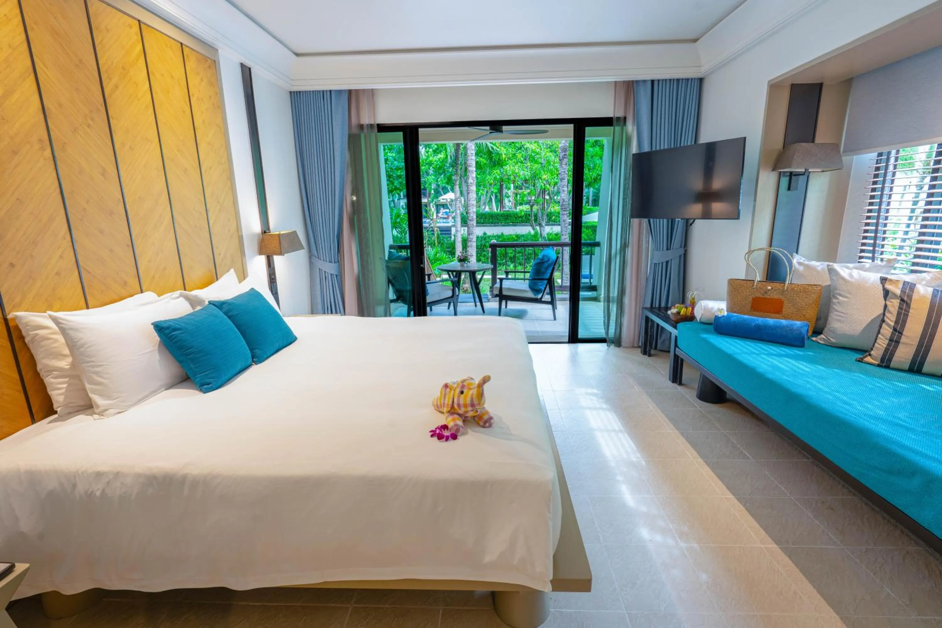 View (from property/room), Bed in Layana Resort & Spa - Adult Only