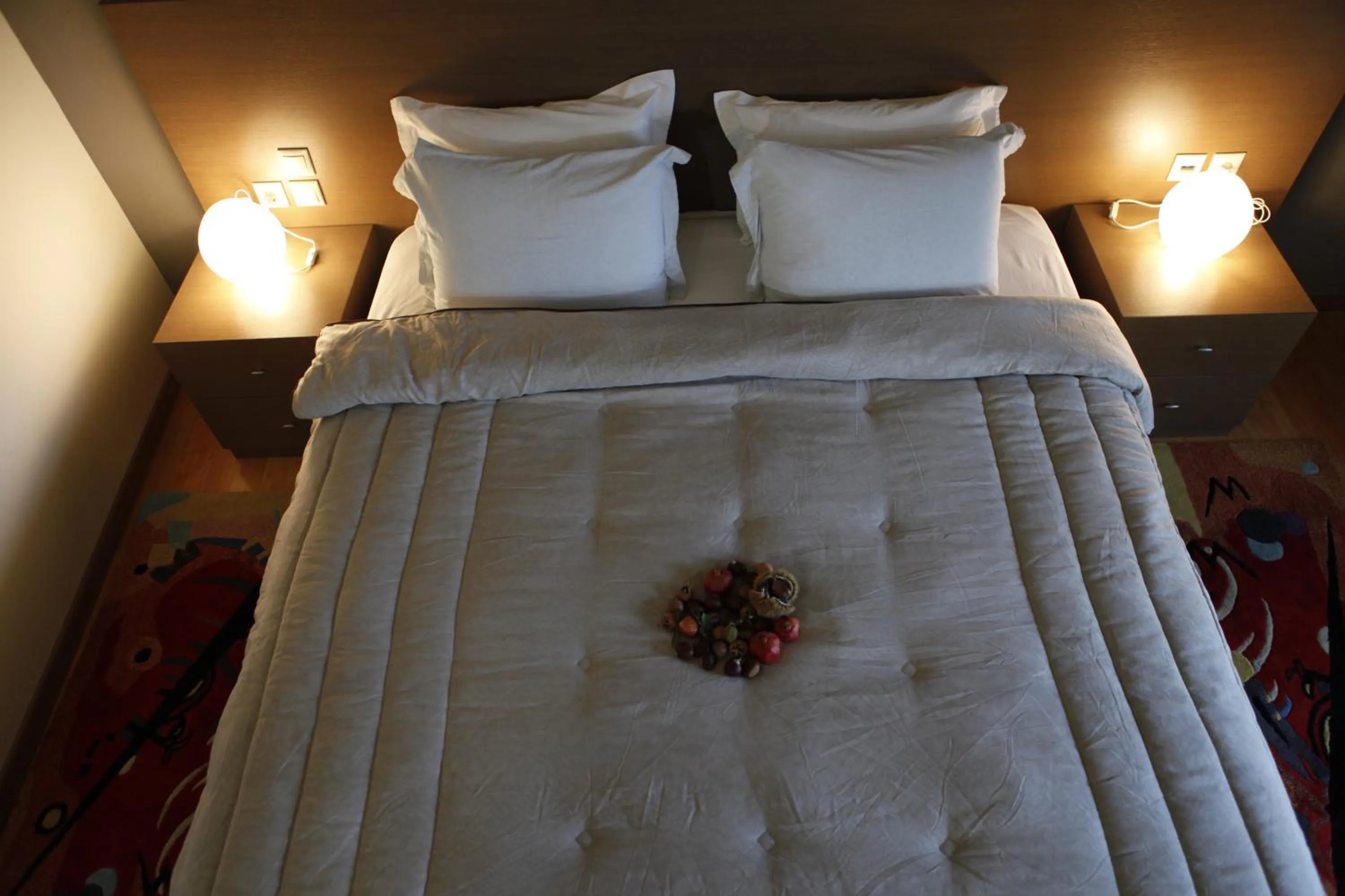 Decorative detail, Bed in Aigai Hotel