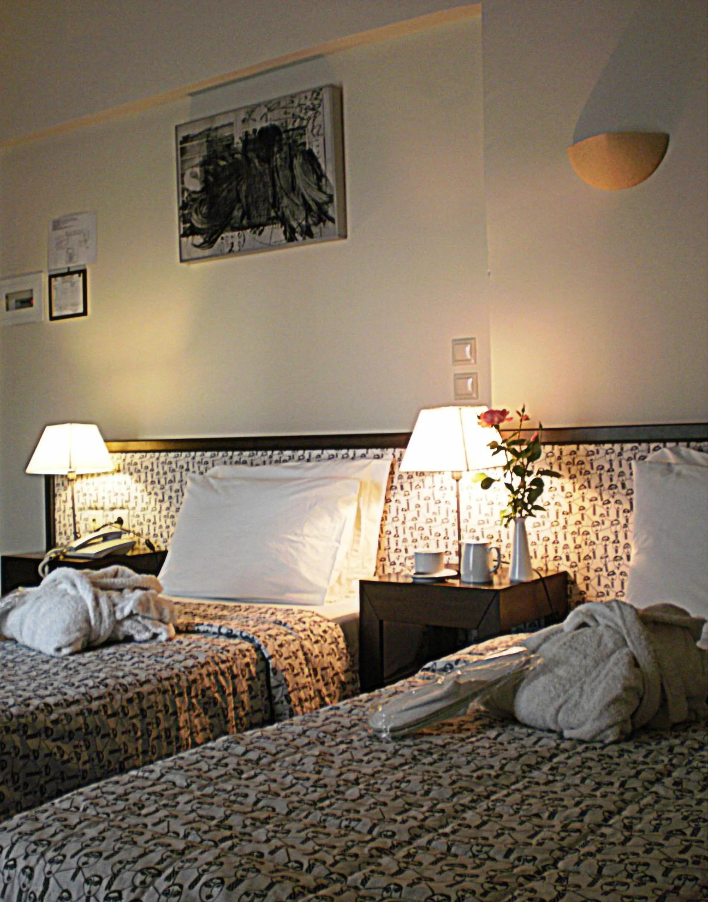 Decorative detail, Bed in Aigai Hotel