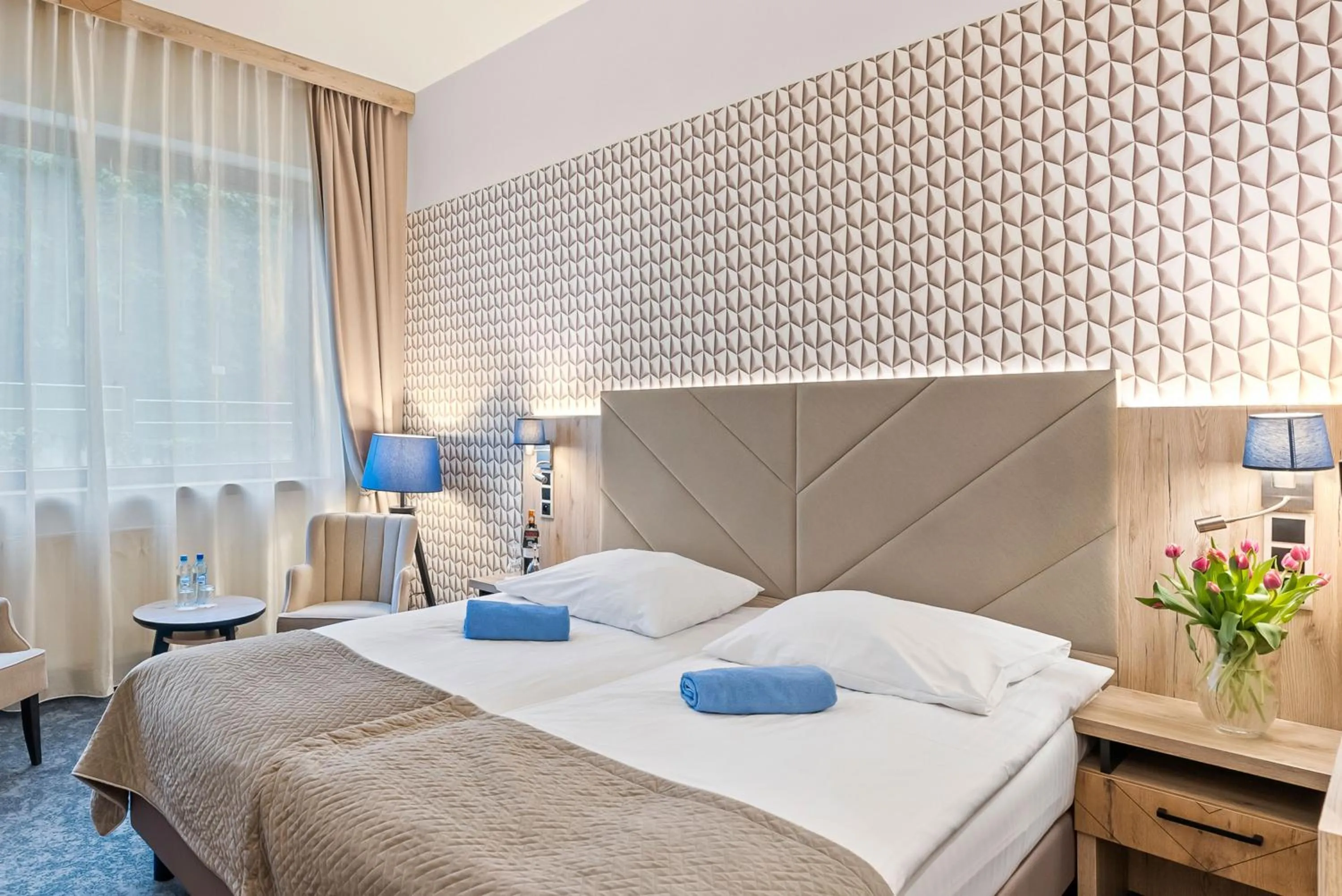 Bed in Spa & Wellness Hotel Diament Ustroń