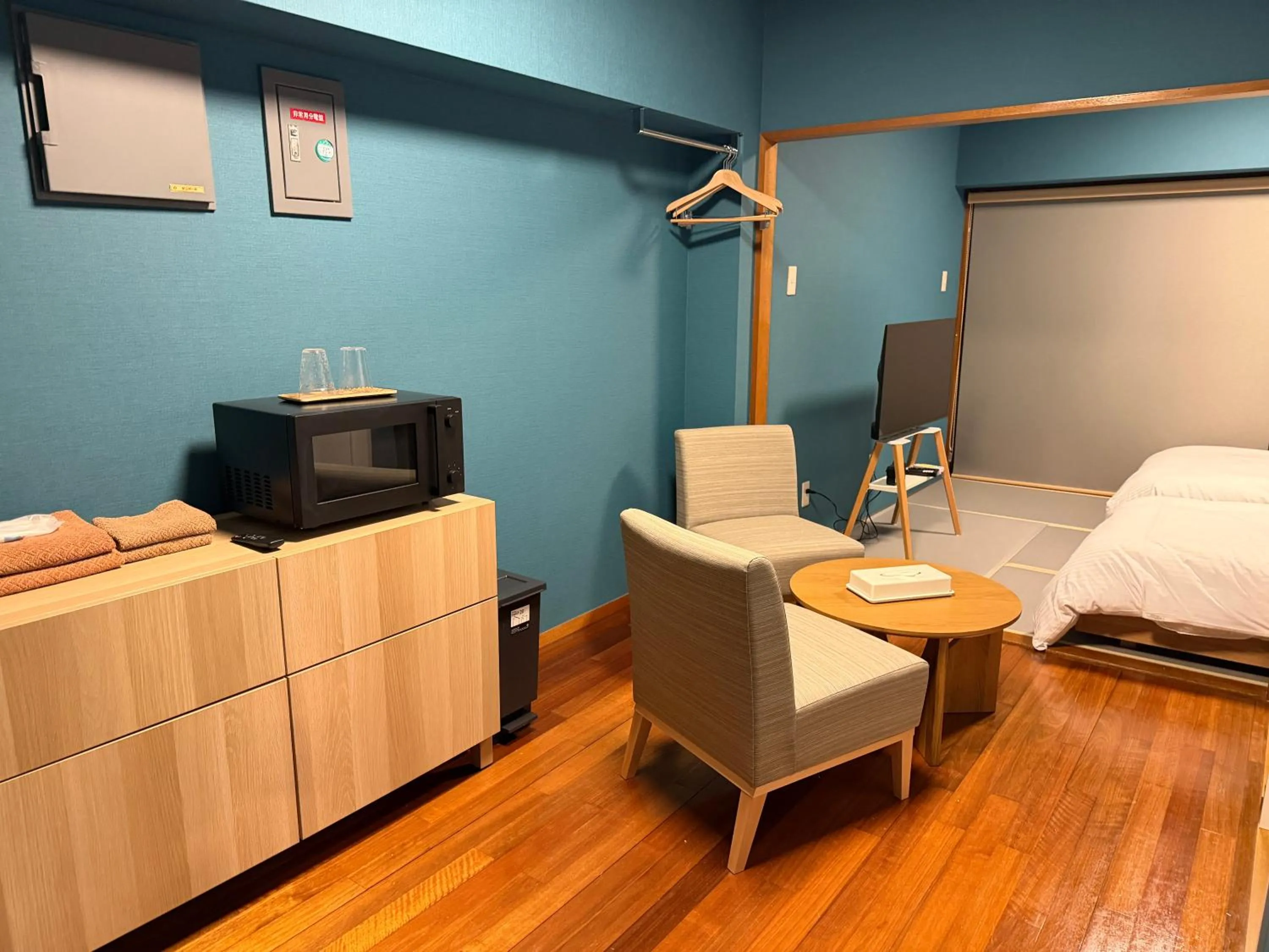 Bed in Kokusai Towns Inn