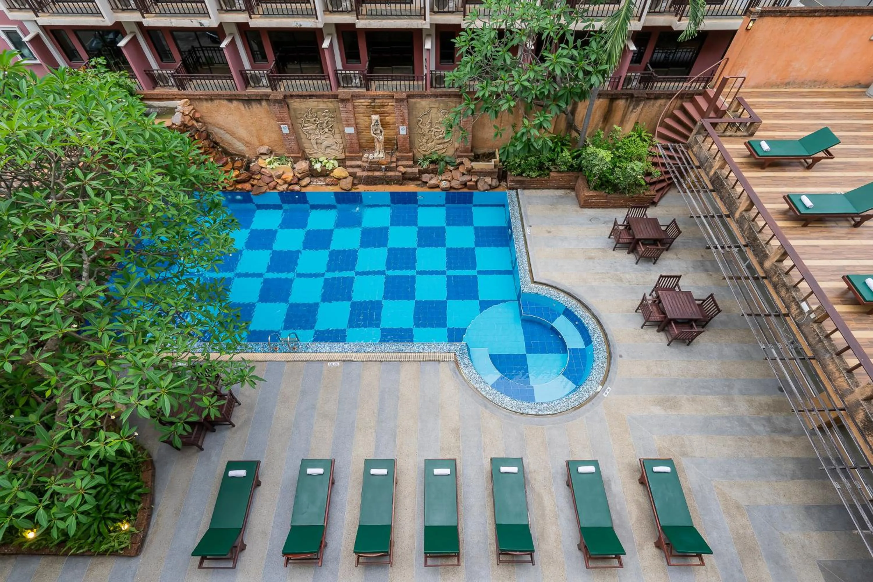 Pool view in Bella Villa Prima