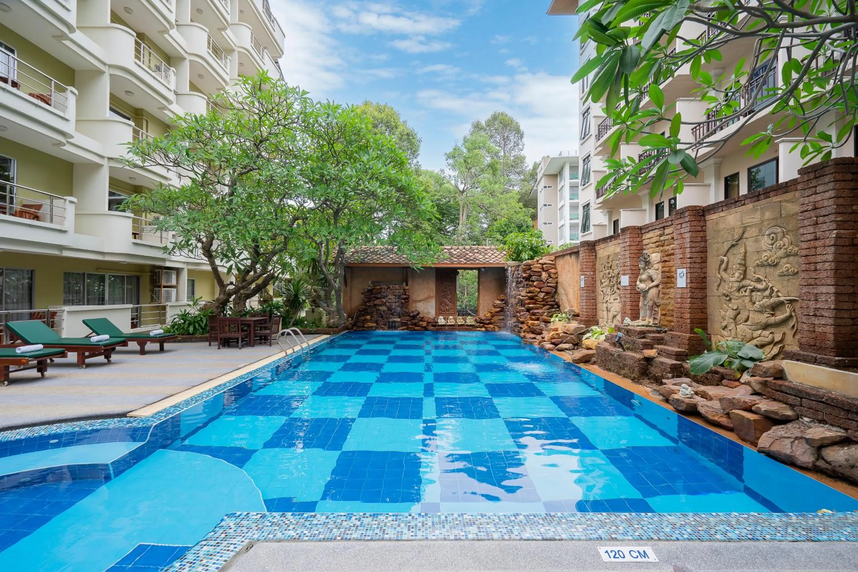 Pool view in Bella Villa Prima