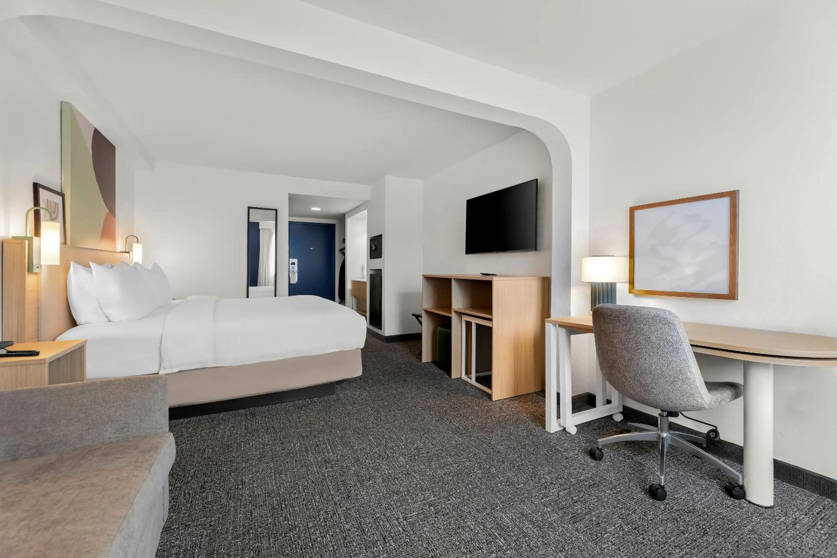 Bed in Spark By Hilton Biloxi Ocean Springs