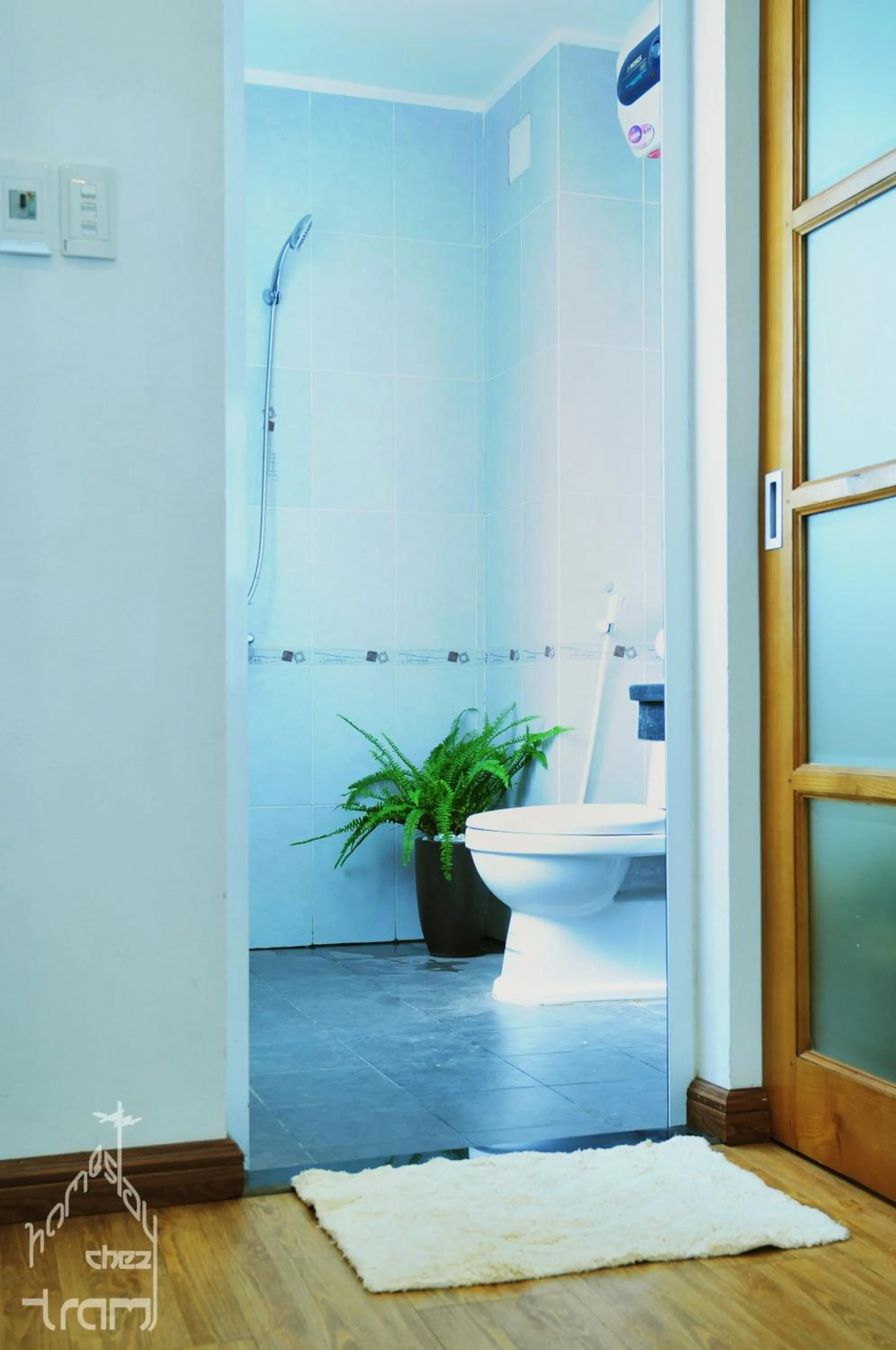 Shower in Chez Tram Homestay