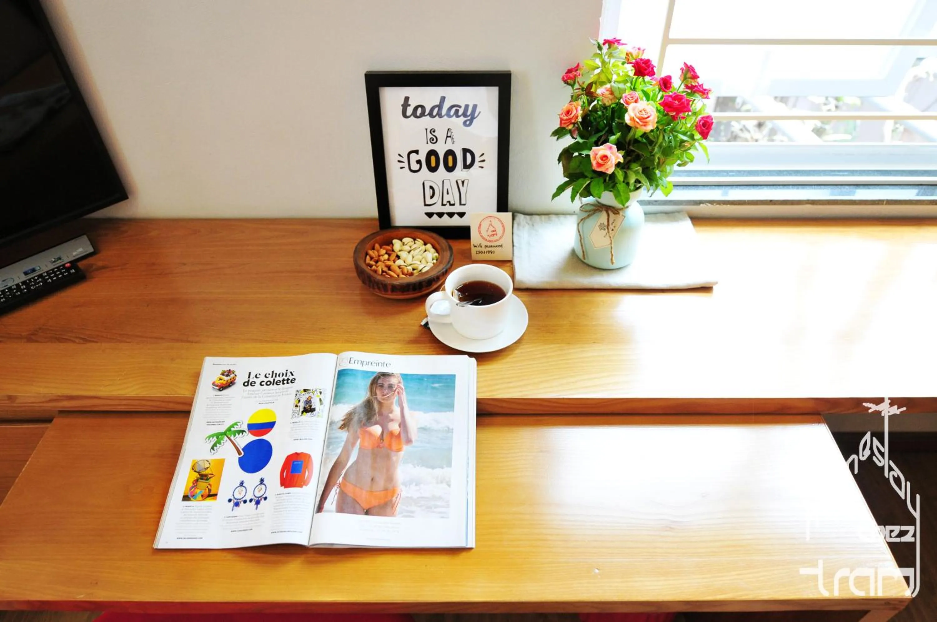 Seating area in Chez Tram Homestay