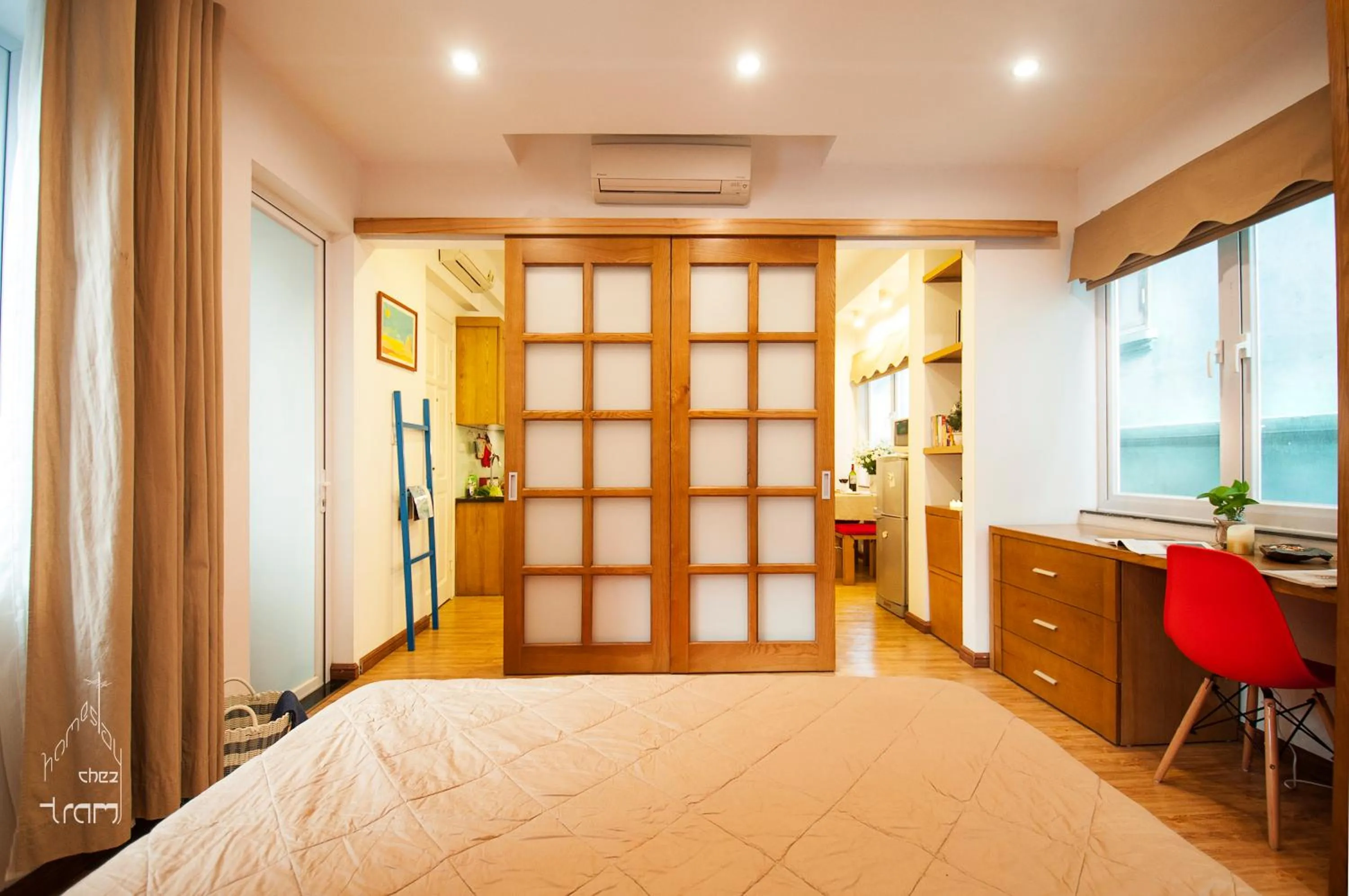 Bed in Chez Tram Homestay