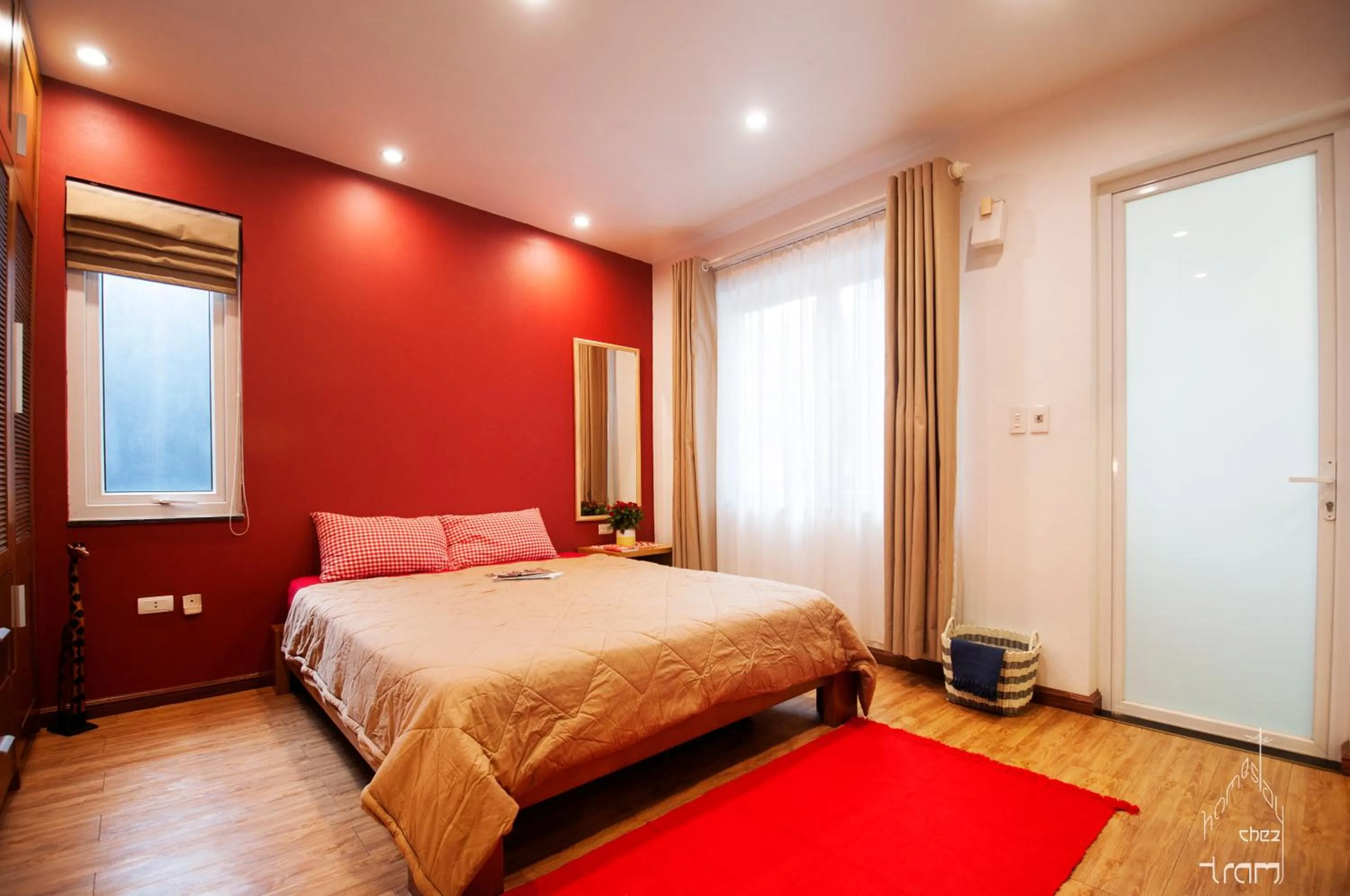 Bed in Chez Tram Homestay