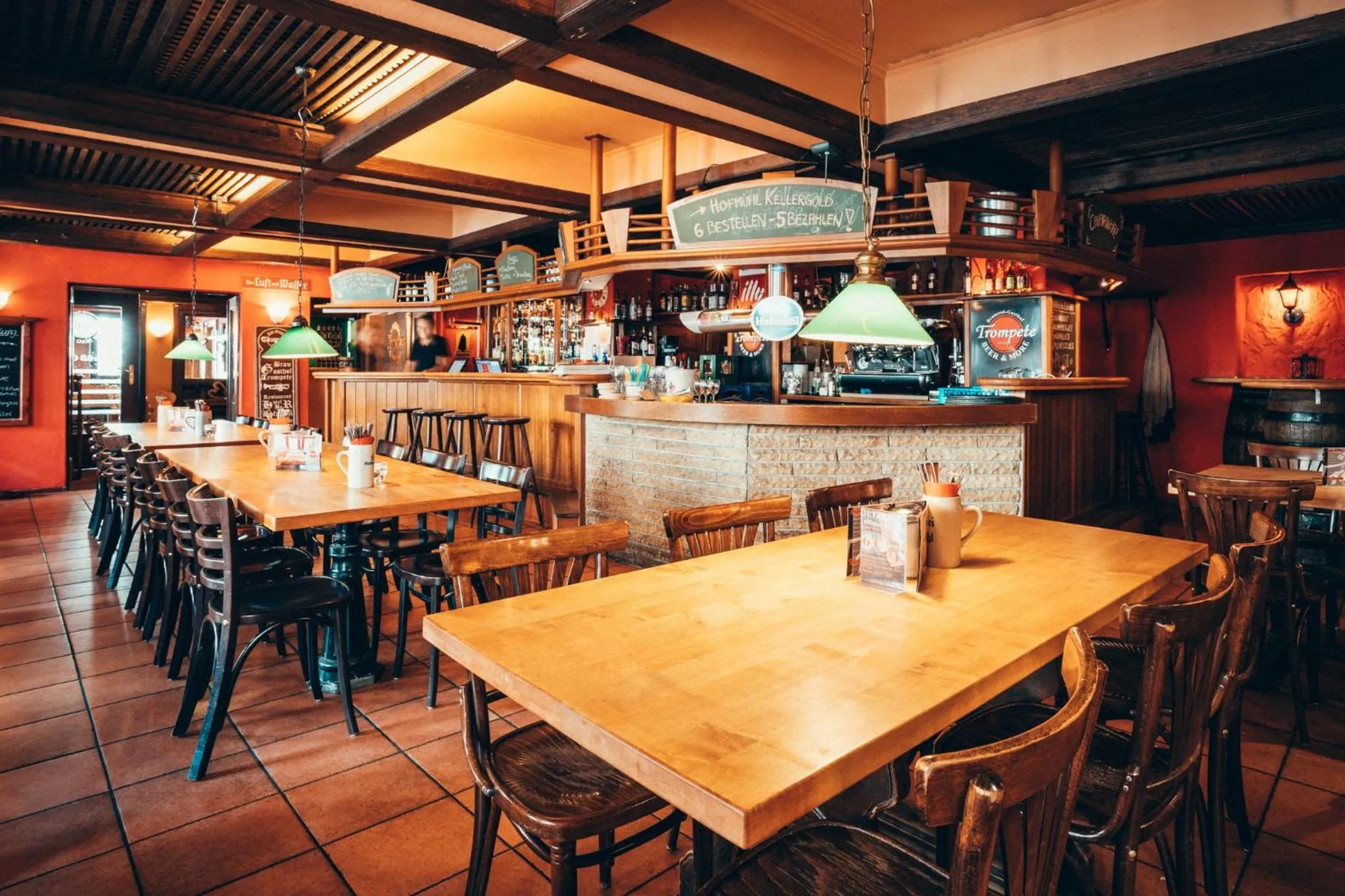 Dining area in Braugasthof Trompete