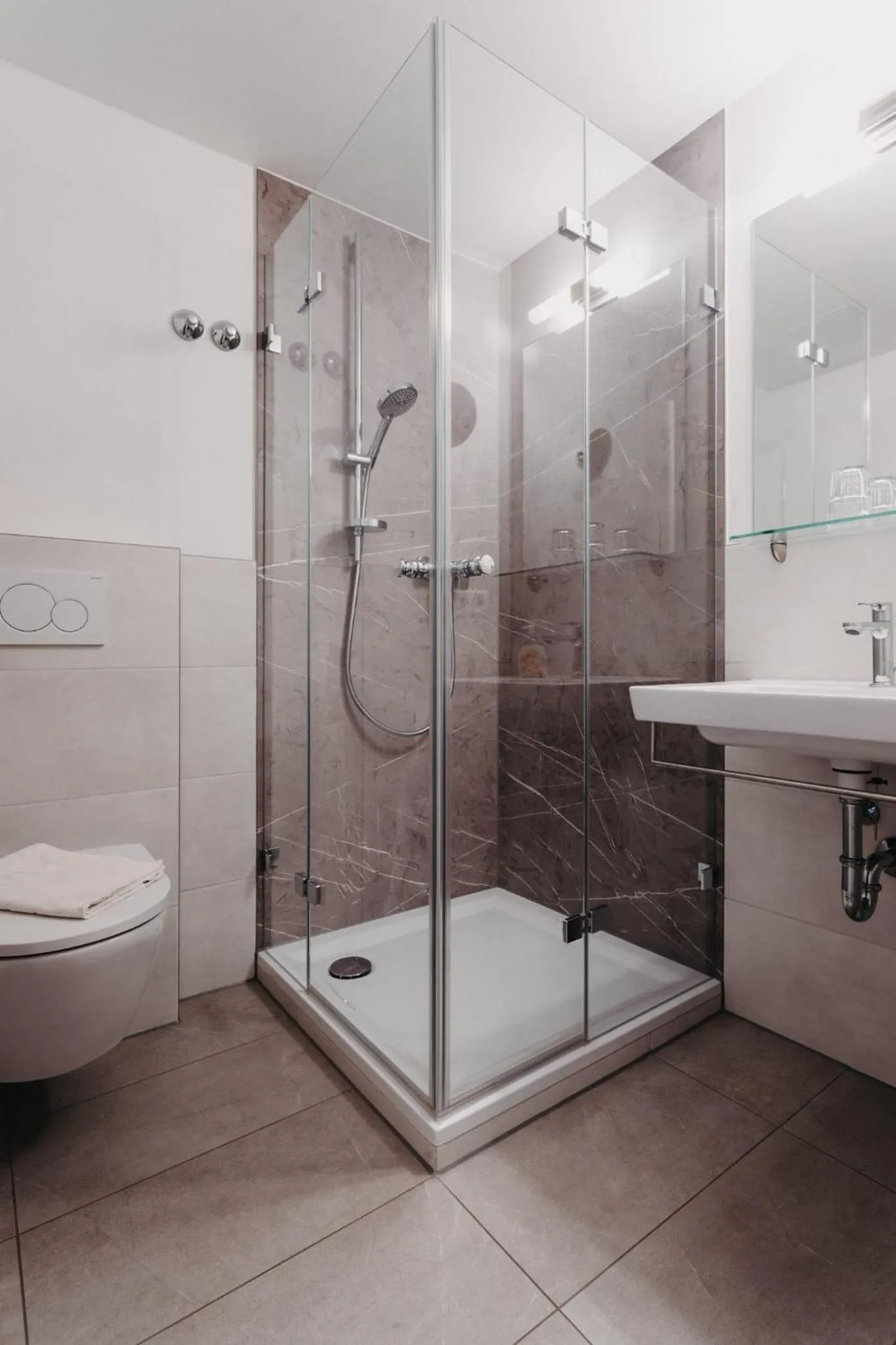 Bathroom in Braugasthof Trompete