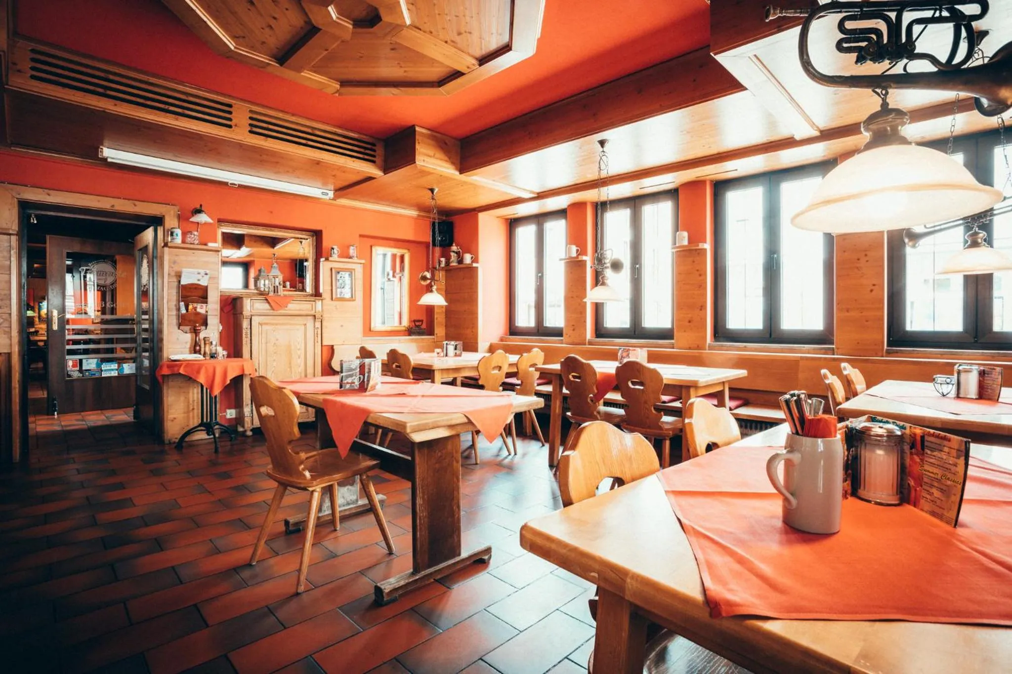 Dining area in Braugasthof Trompete