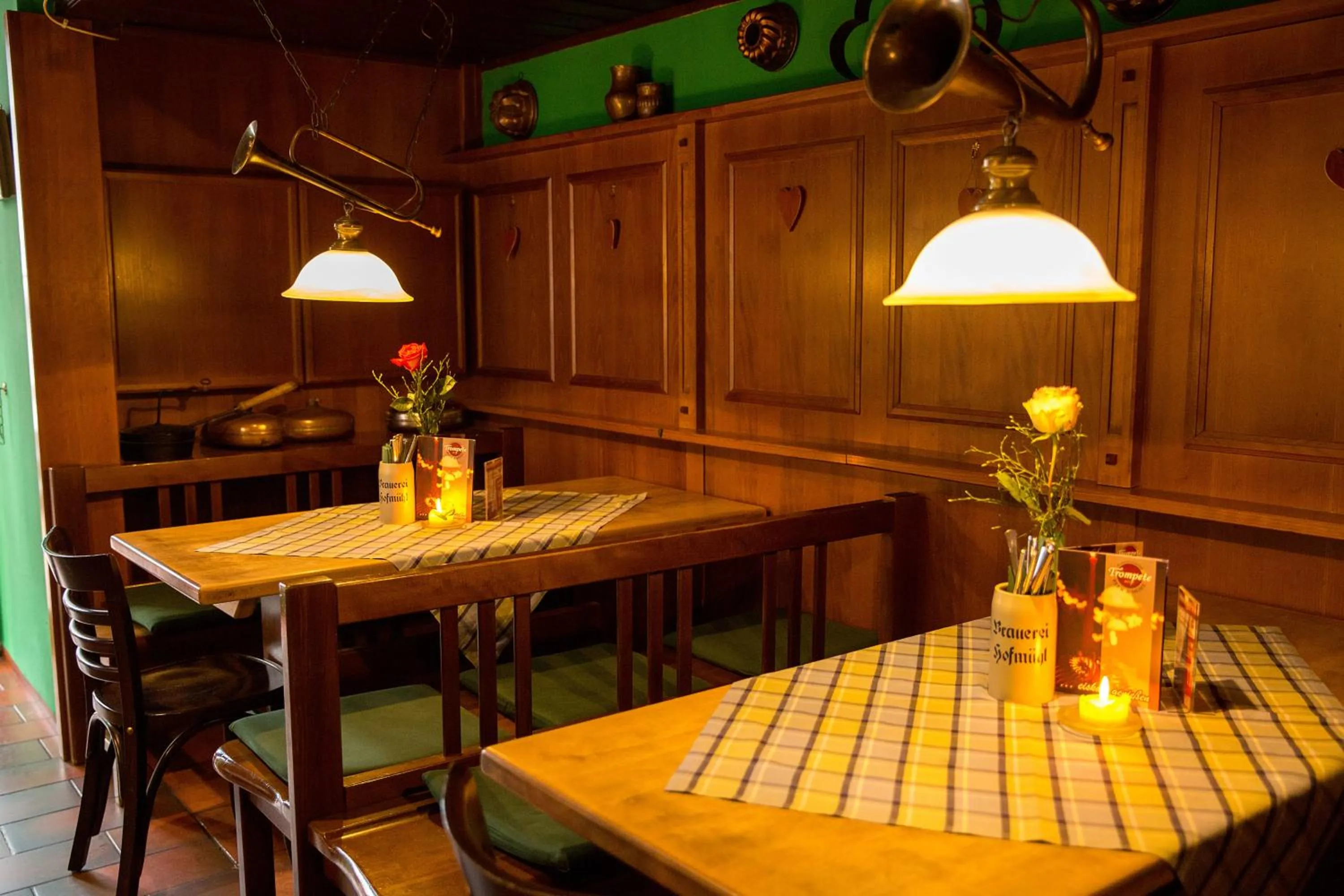 Dining area in Braugasthof Trompete