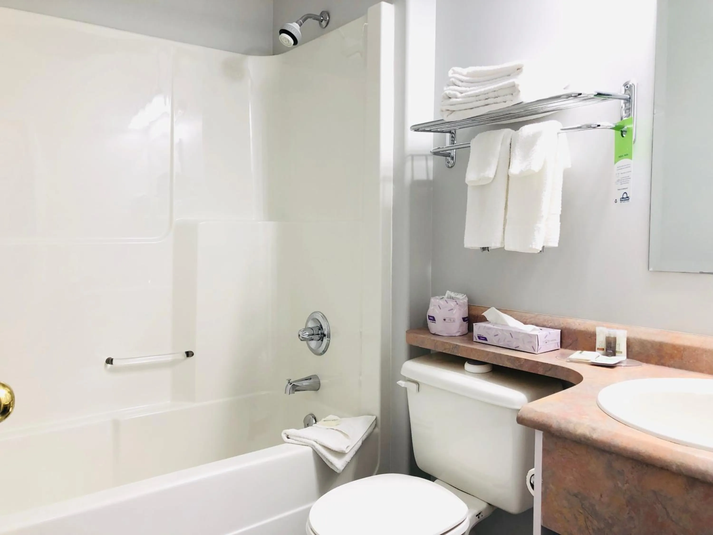 Shower in Days Inn by Wyndham Kamloops BC