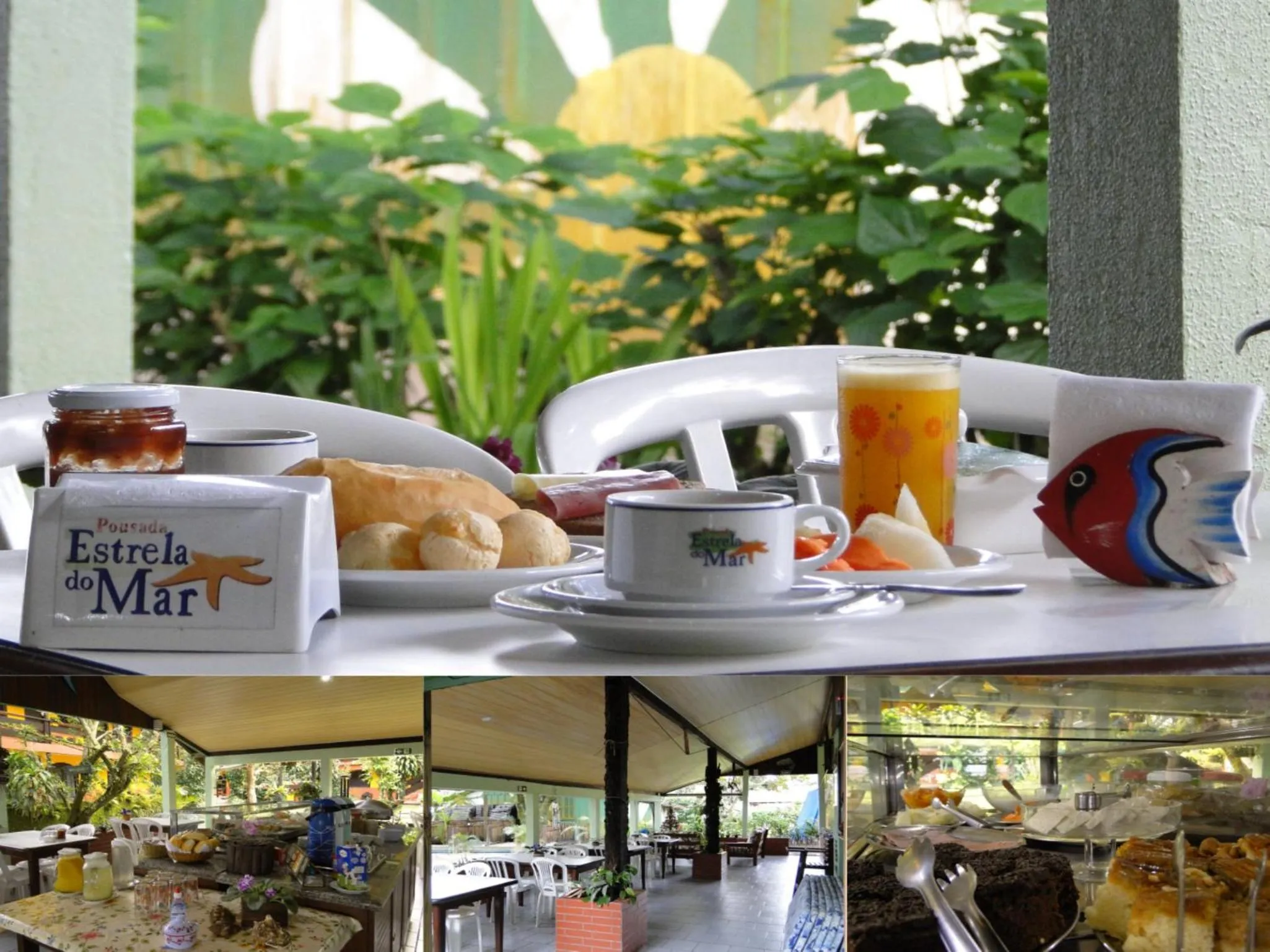 Breakfast in Pousada Estrela do Mar