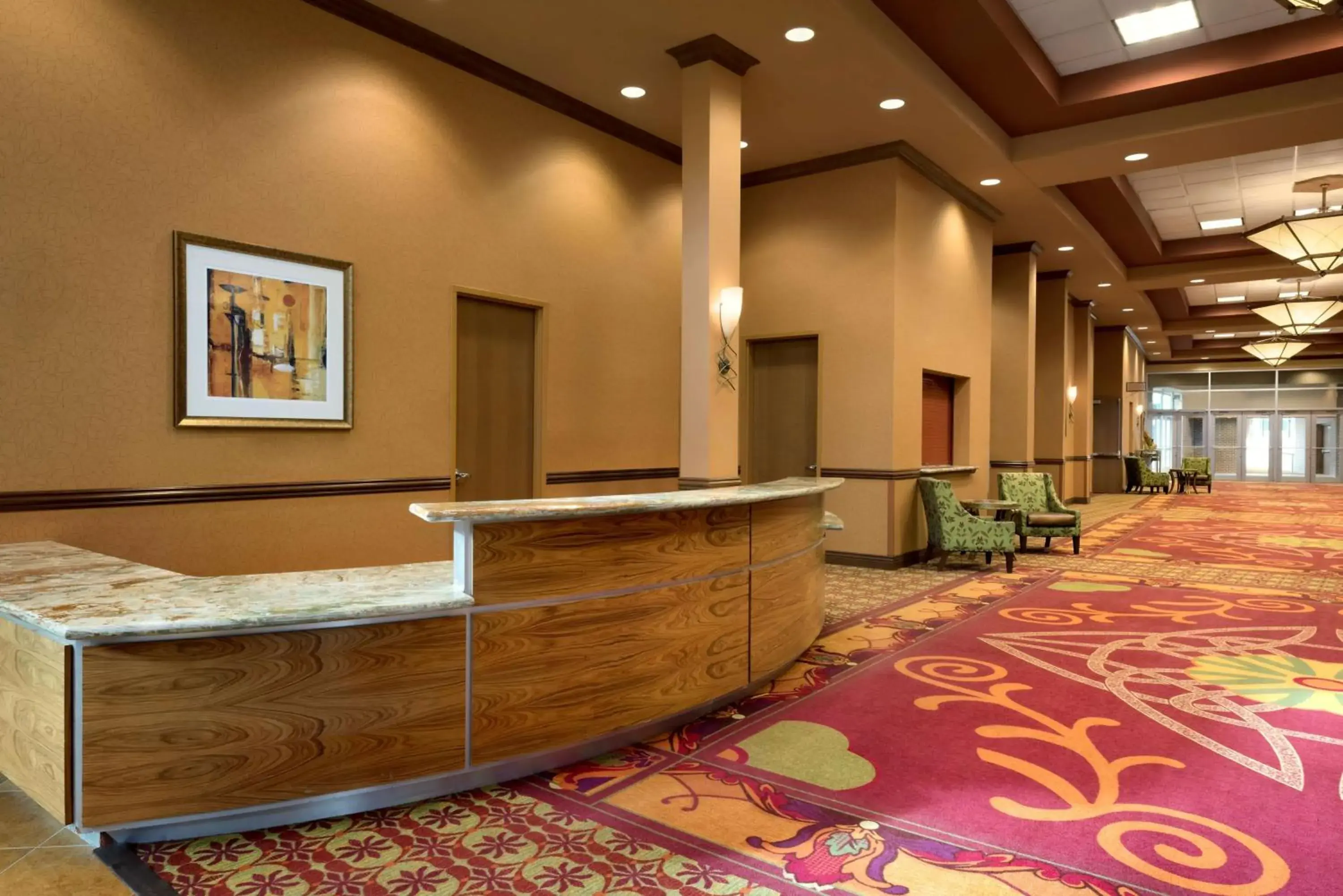 Lobby or reception in Embassy Suites Omaha- La Vista/ Hotel & Conference Center Lobby or reception in Embassy Suites Omaha- La Vista/ Hotel & Conference Center