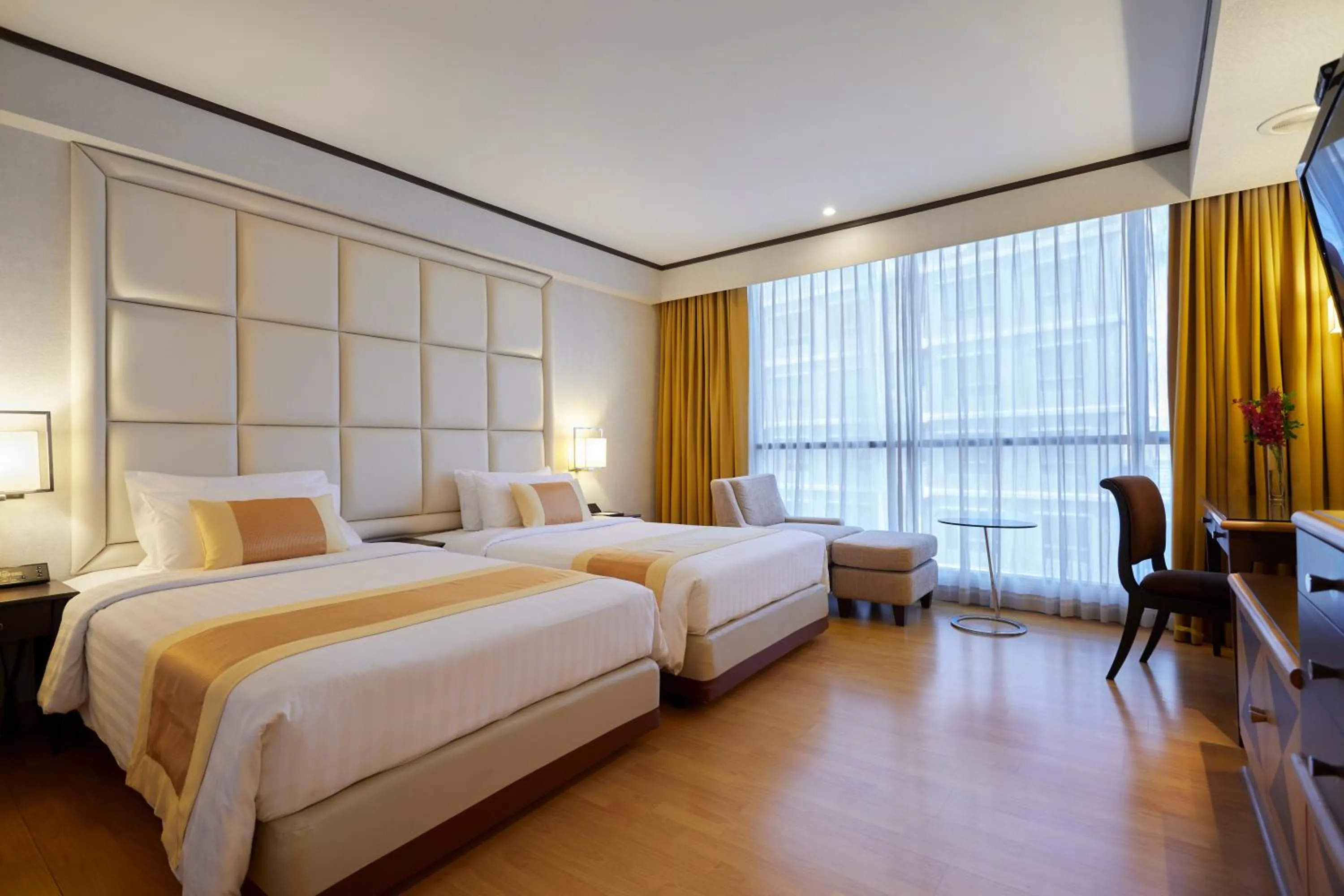 Bed in The Four Wings Hotel Bangkok