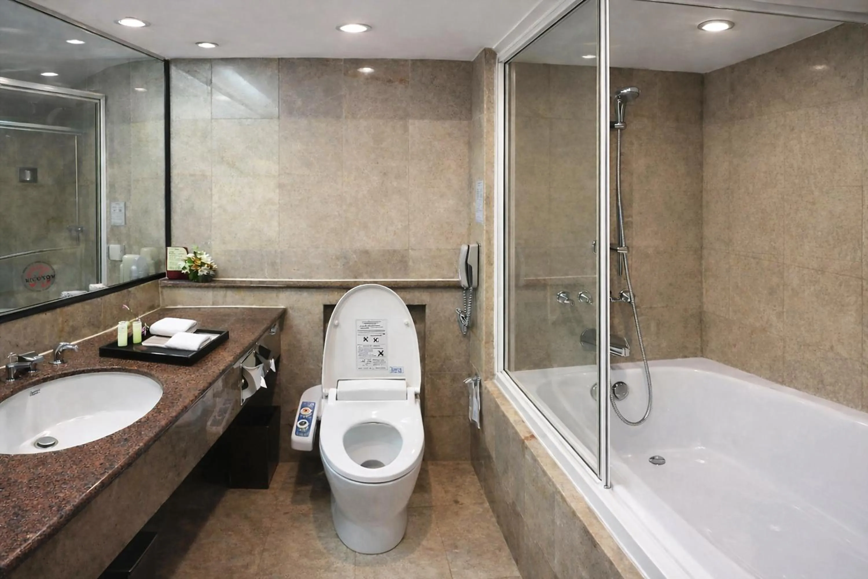 Shower in The Four Wings Hotel Bangkok