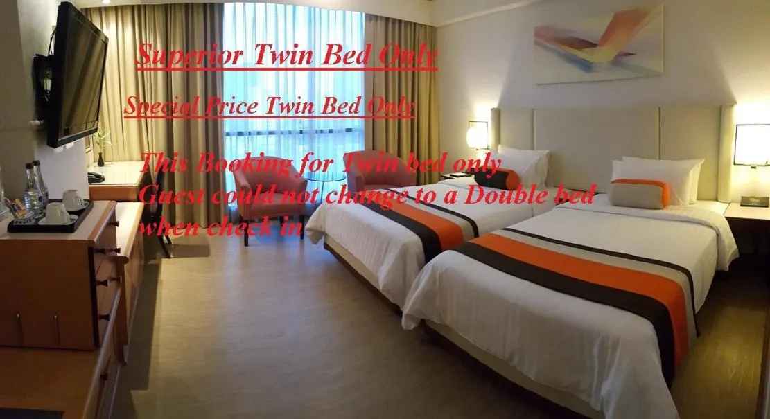 Bed in The Four Wings Hotel Bangkok