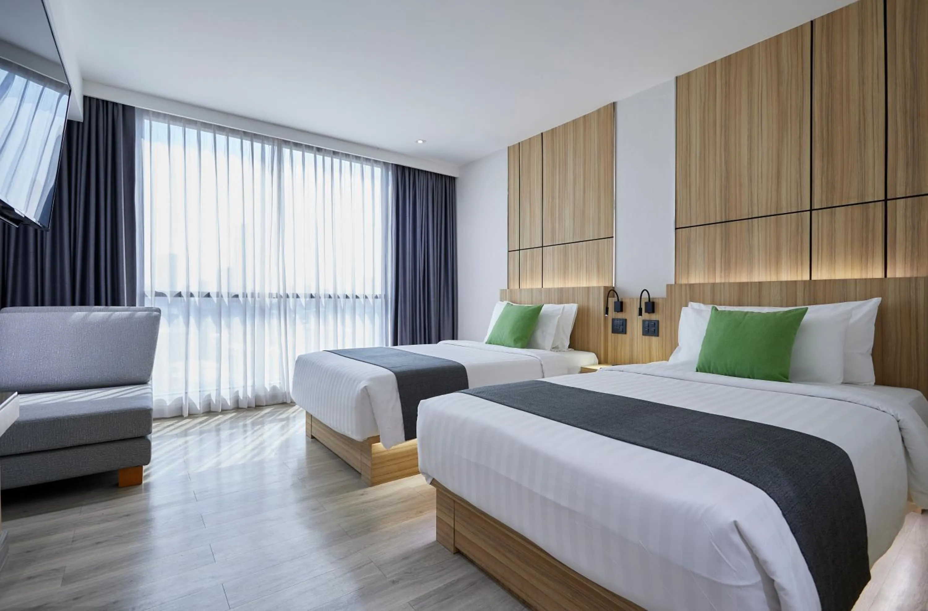 Bed in The Four Wings Hotel Bangkok