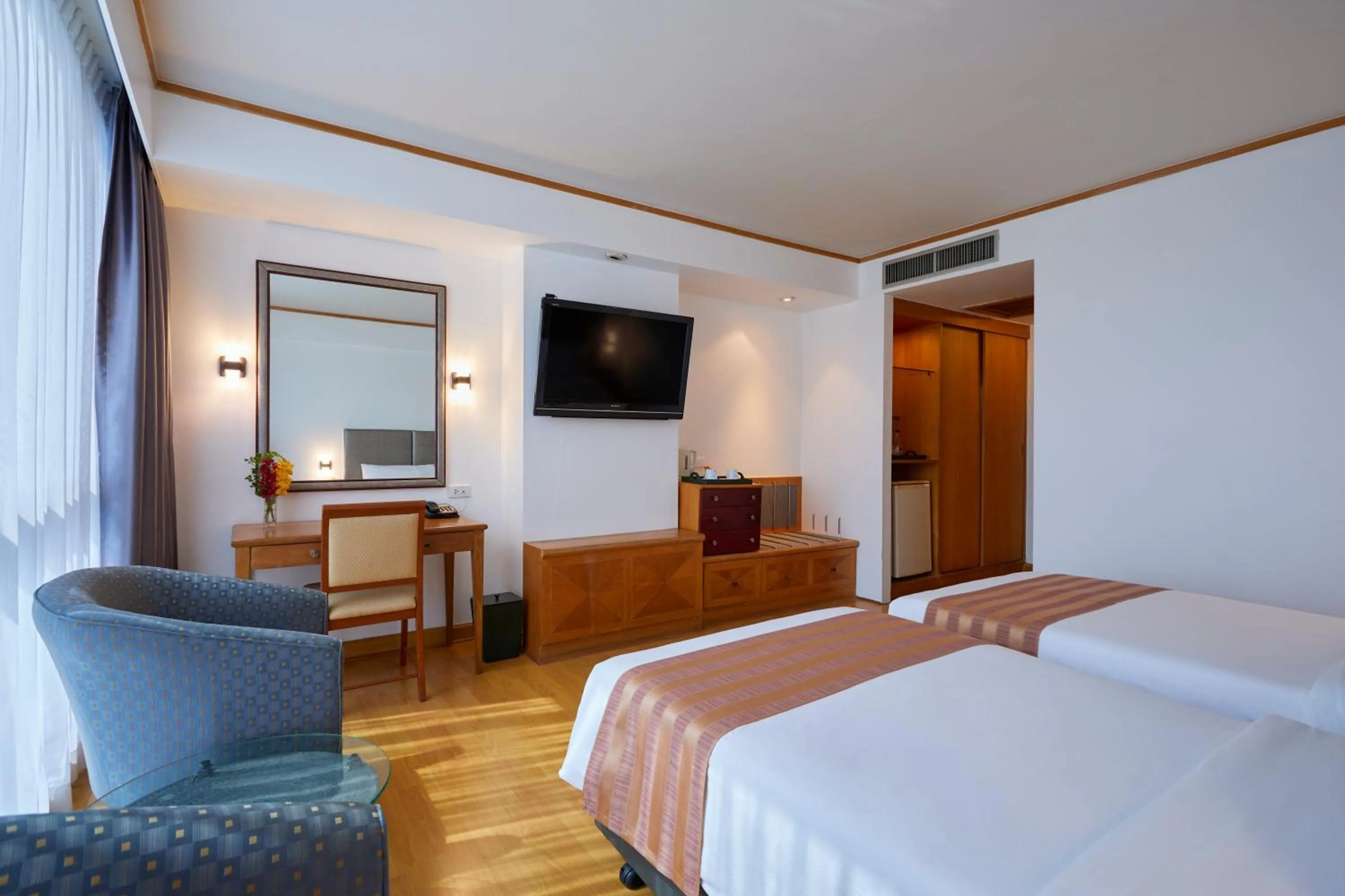 Bed in The Four Wings Hotel Bangkok