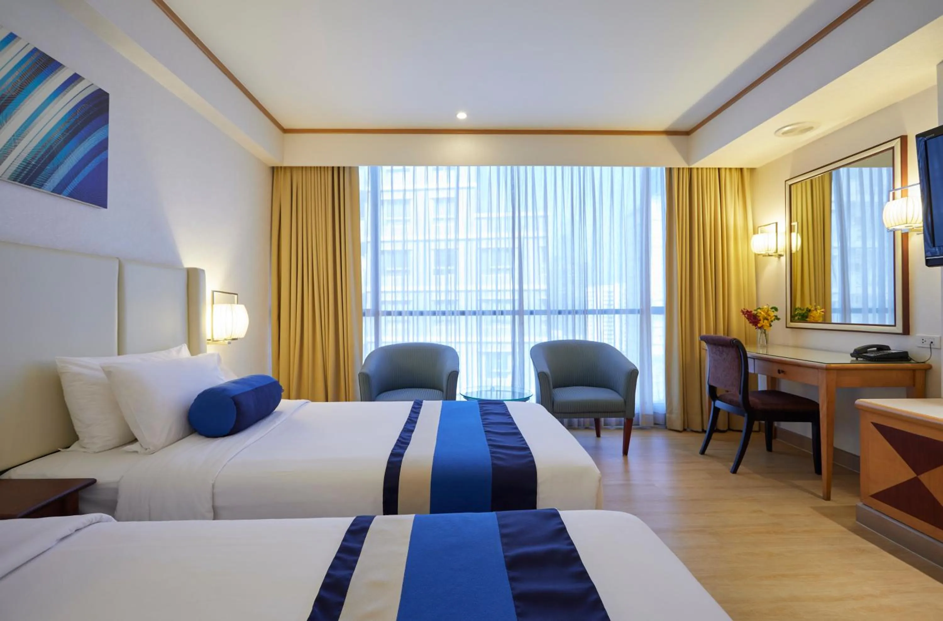 Bed in The Four Wings Hotel Bangkok