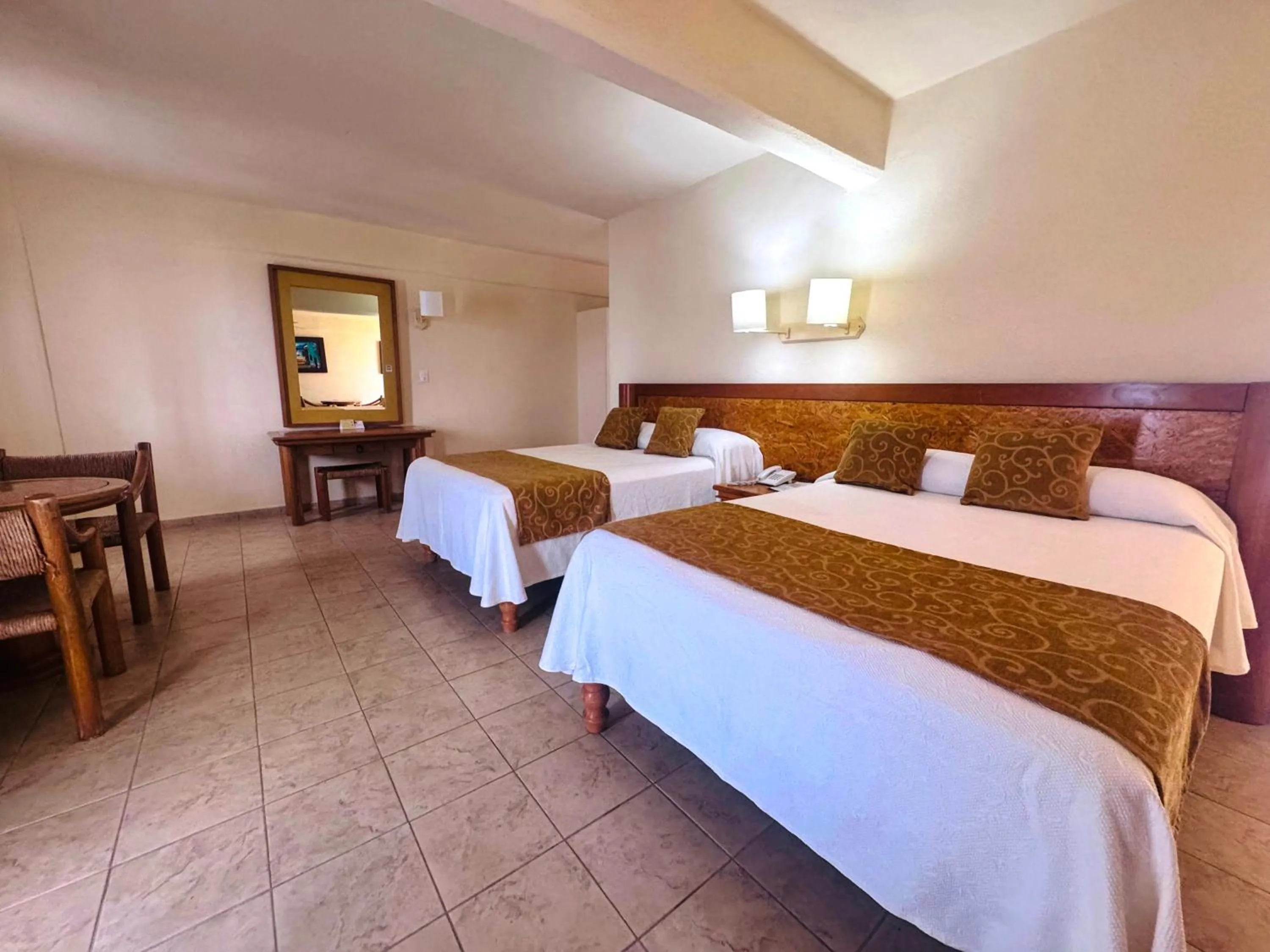 Bed in Tropicana Hotel Puerto Vallarta