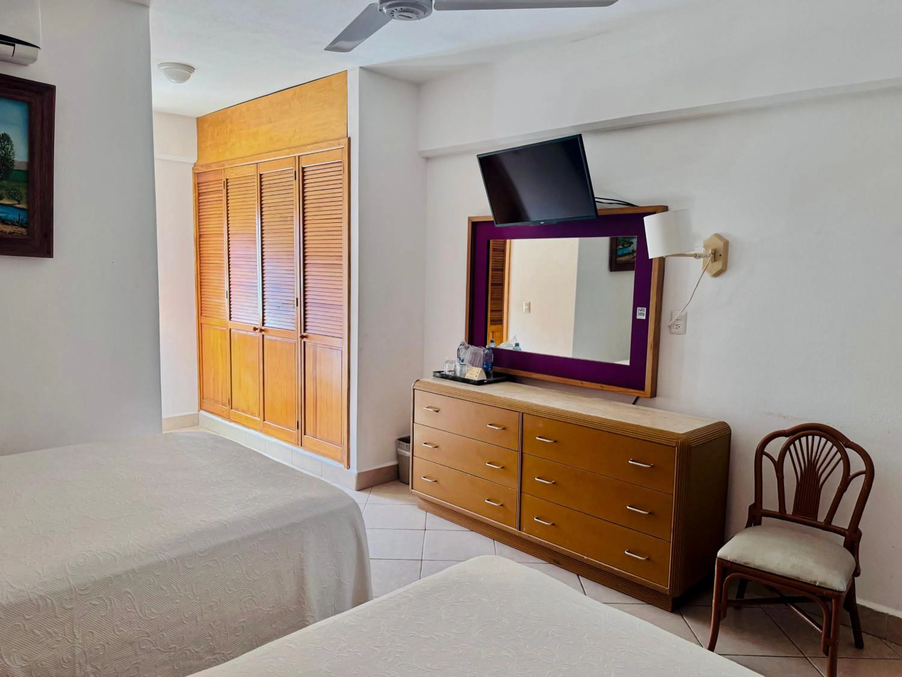 Bed in Tropicana Hotel Puerto Vallarta