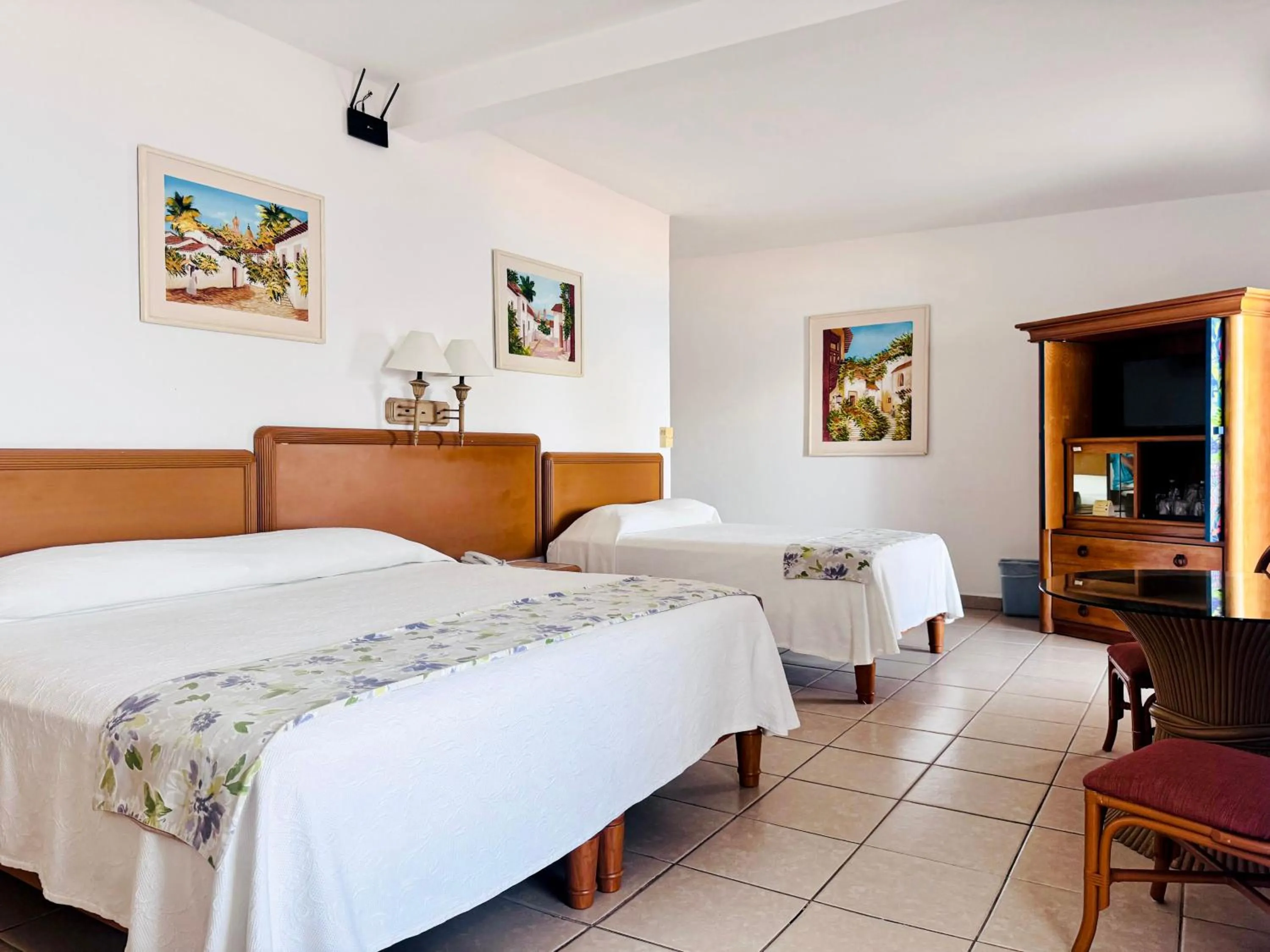 Bed in Tropicana Hotel Puerto Vallarta