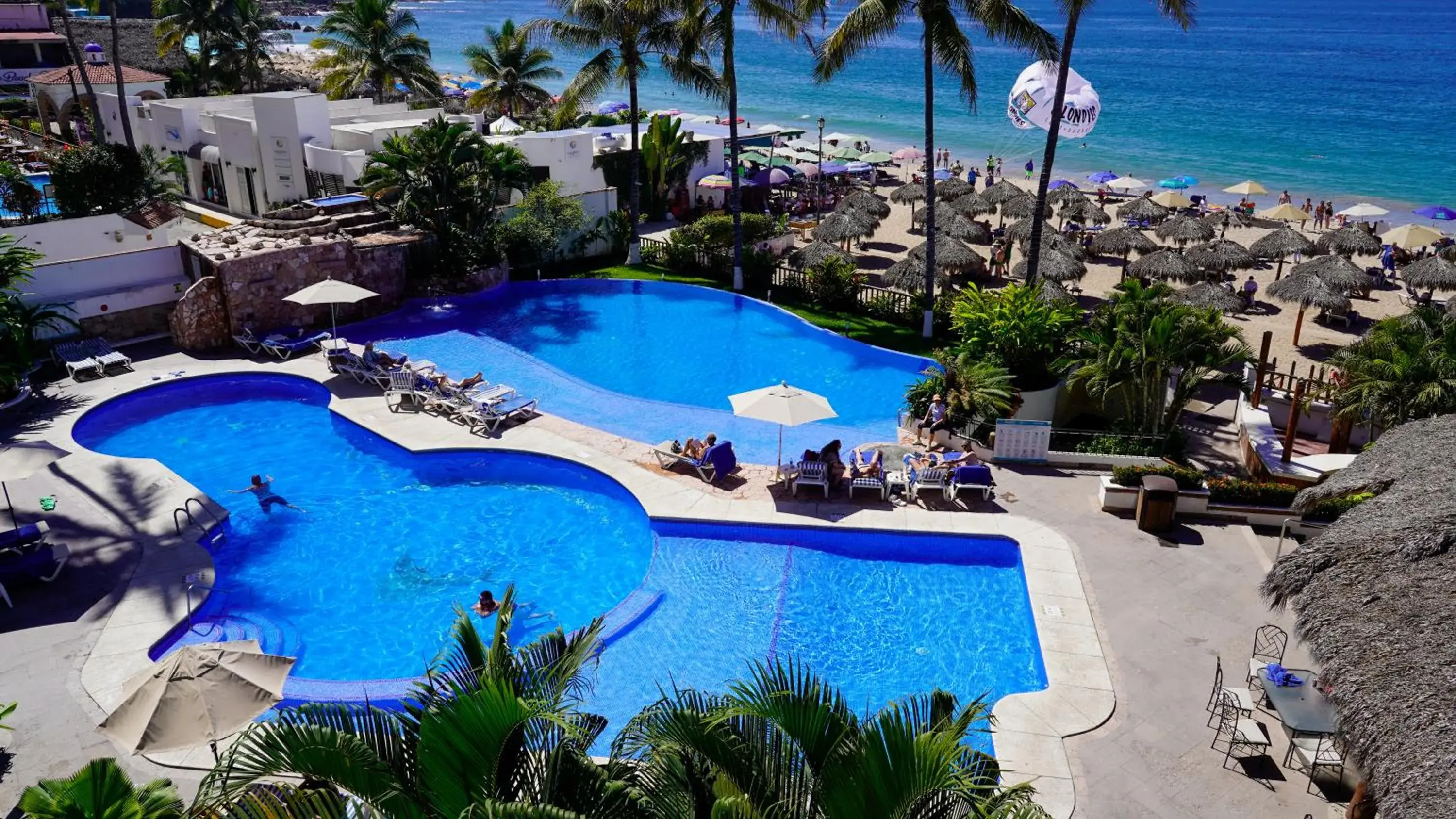 Pool View in Tropicana Hotel Puerto Vallarta
