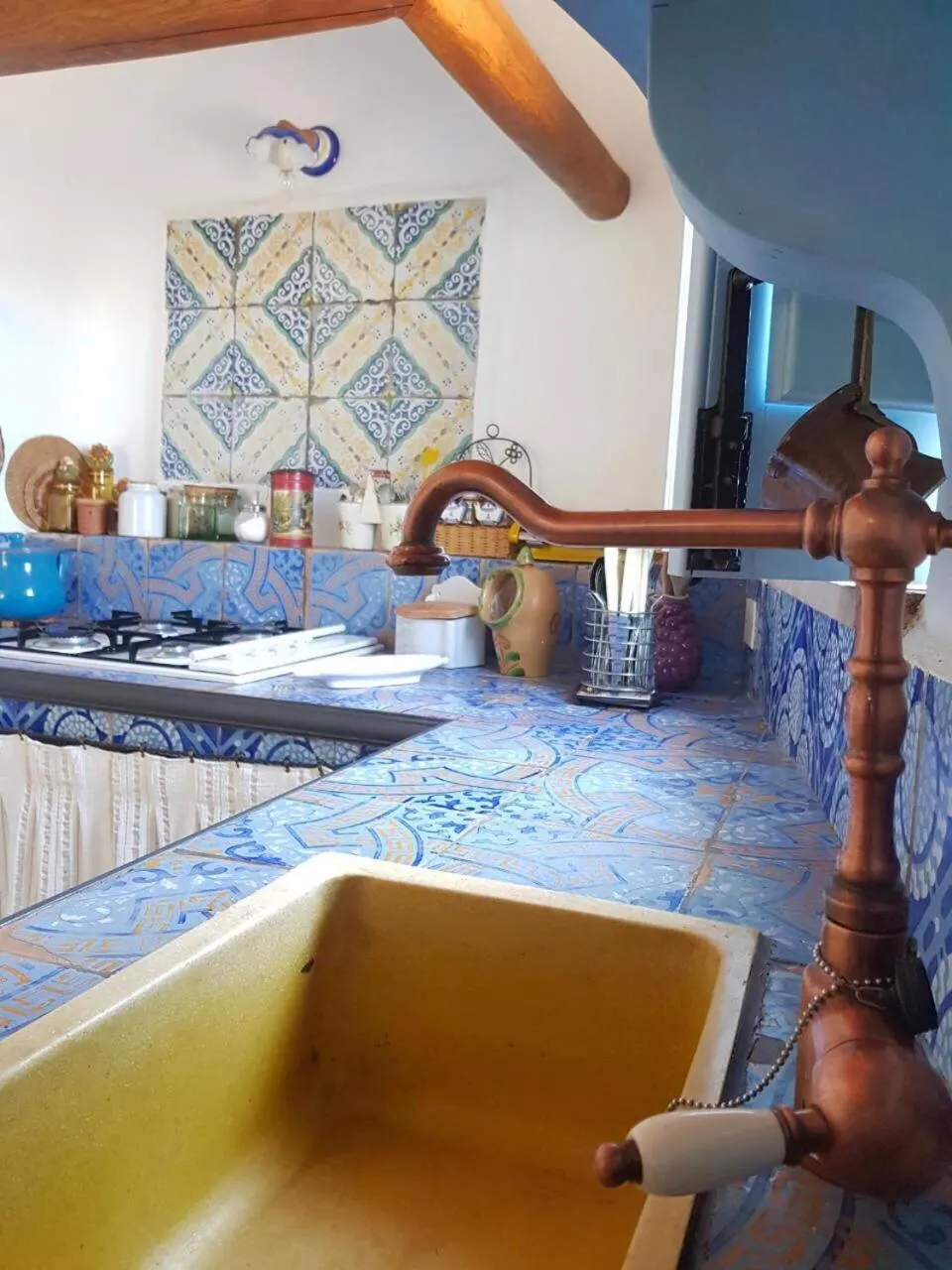Kitchen or kitchenette in Casa Elisa Lipari