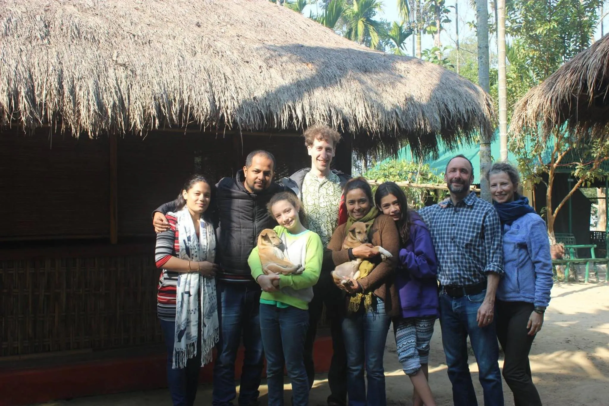 group of guests in Nature Hunt Eco Camp