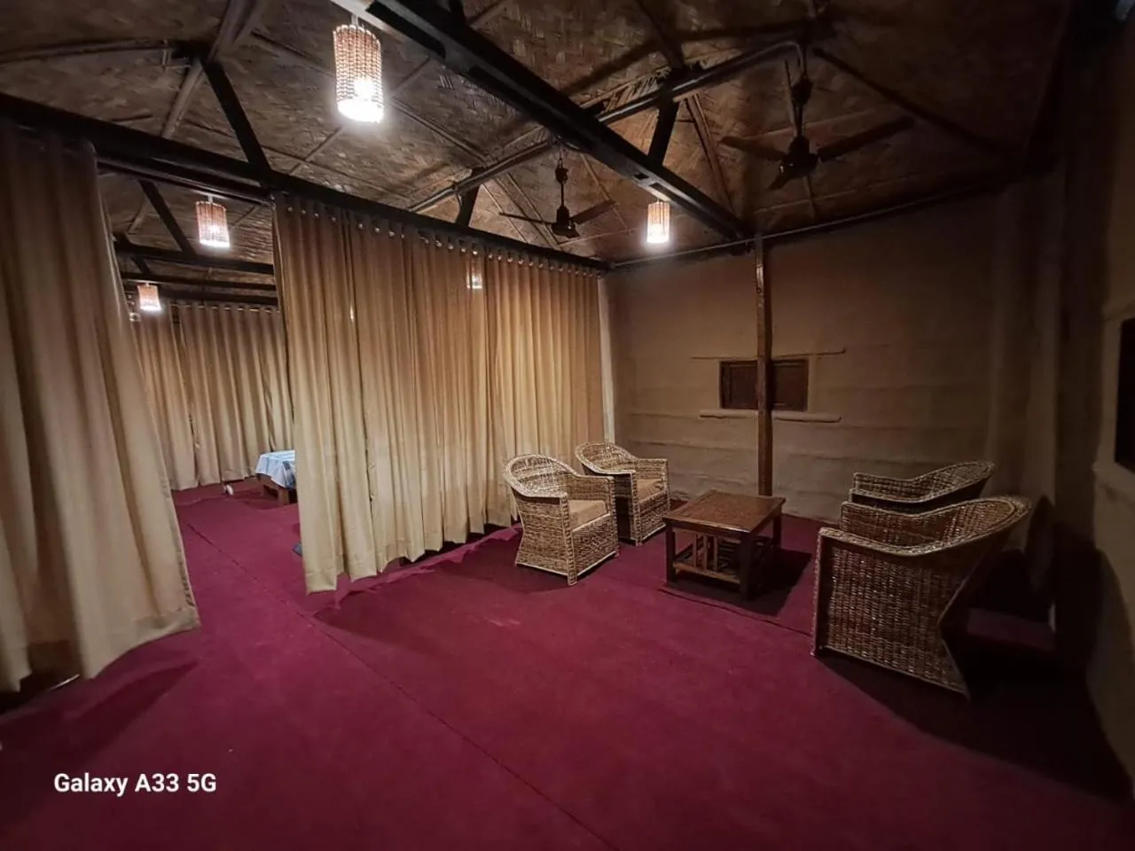 Seating area in Nature Hunt Eco Camp