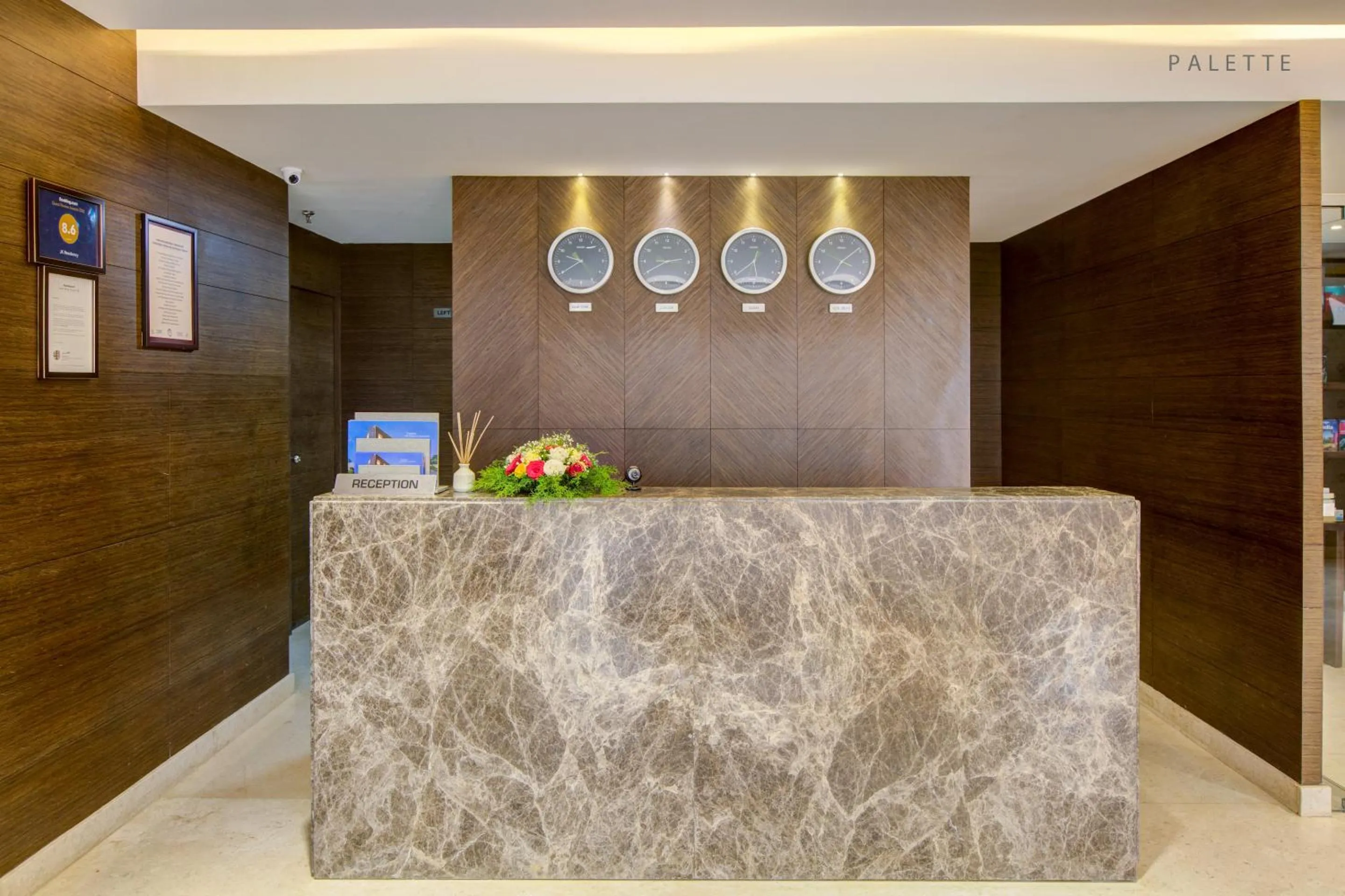 Lobby or reception in JK Residency Kelakam