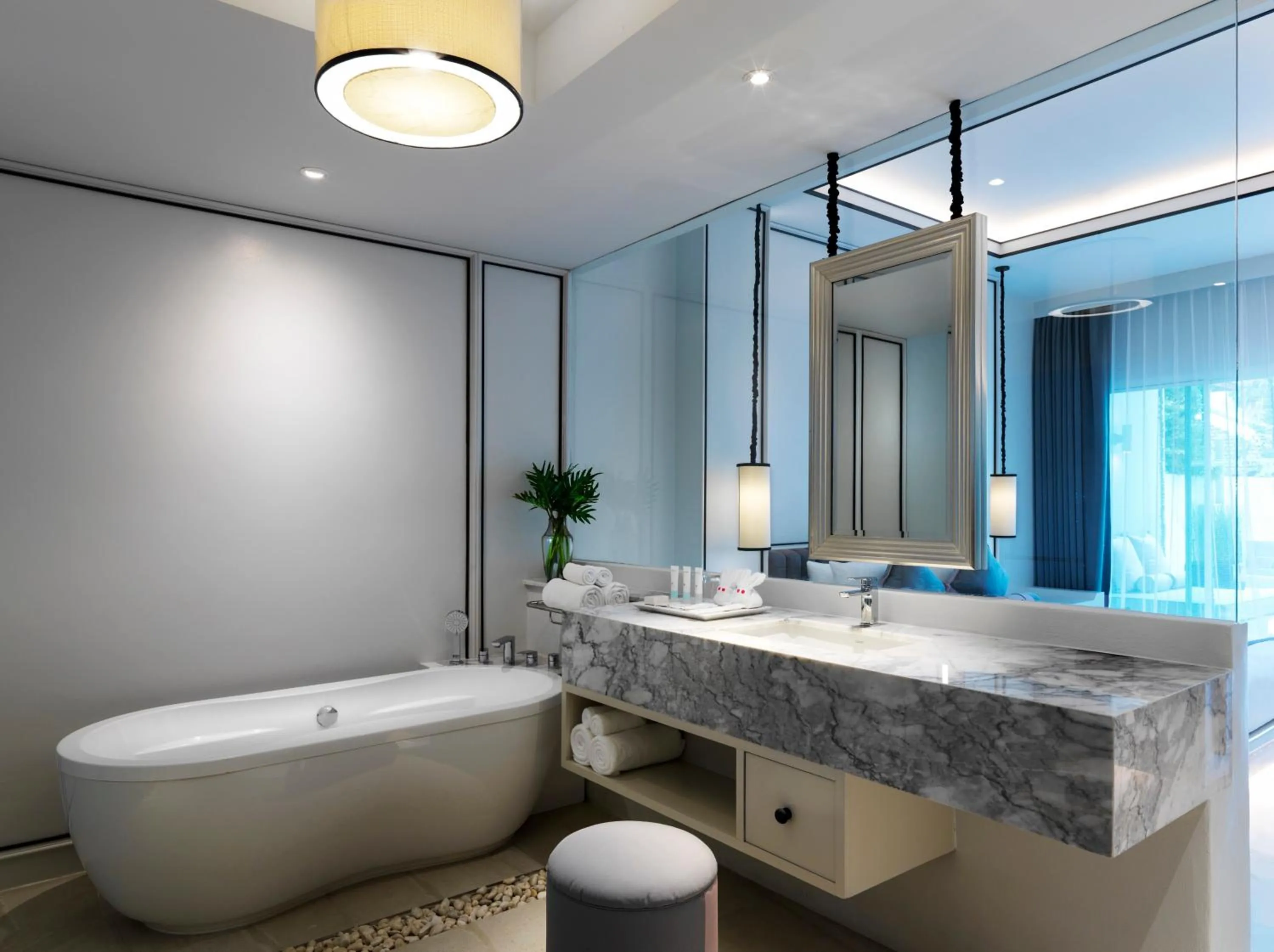 Bathroom in Chanalai Romantica Resort - Adults Only, Kata Beach