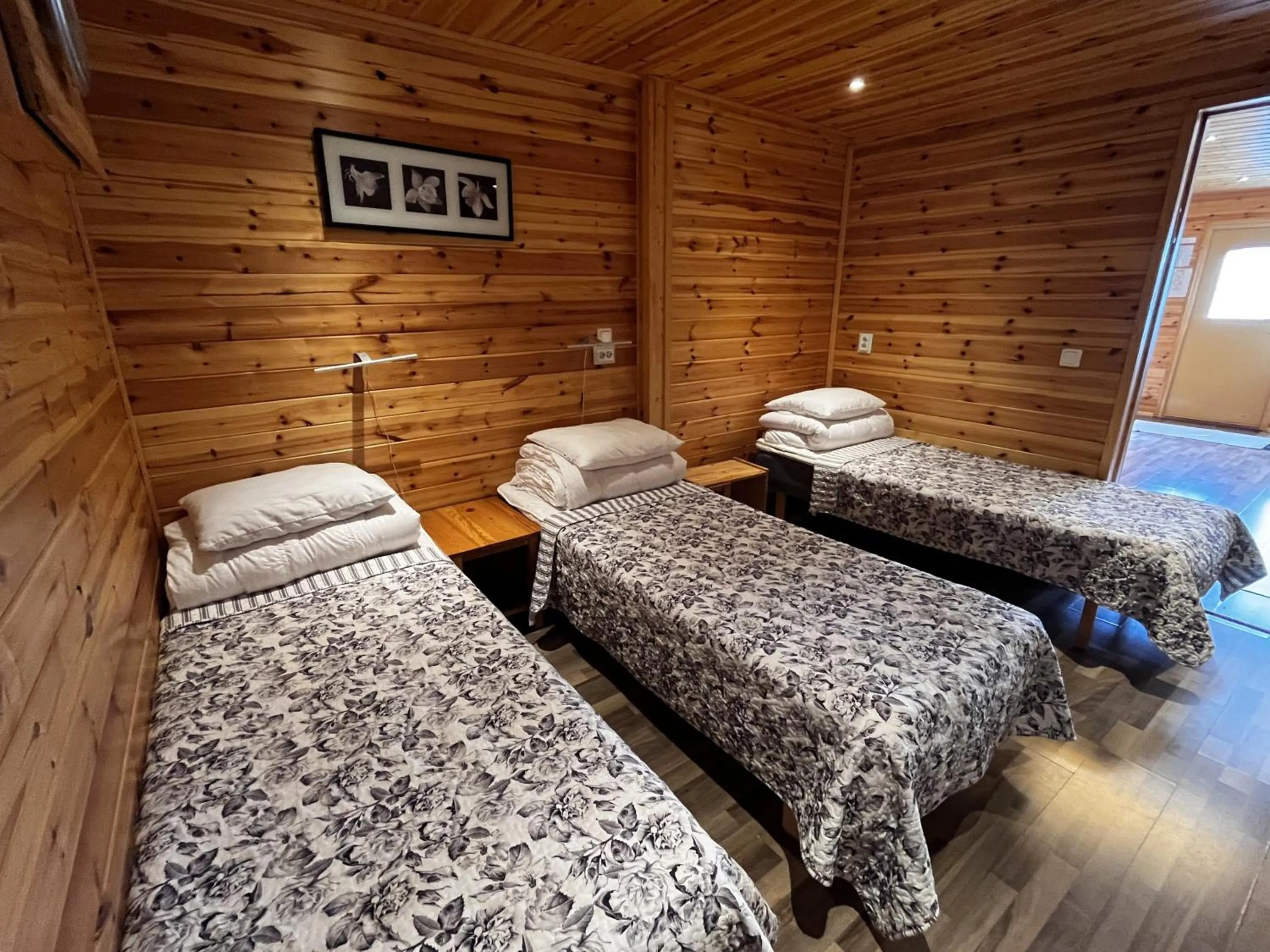 Bed in Motelli Rovaniemi