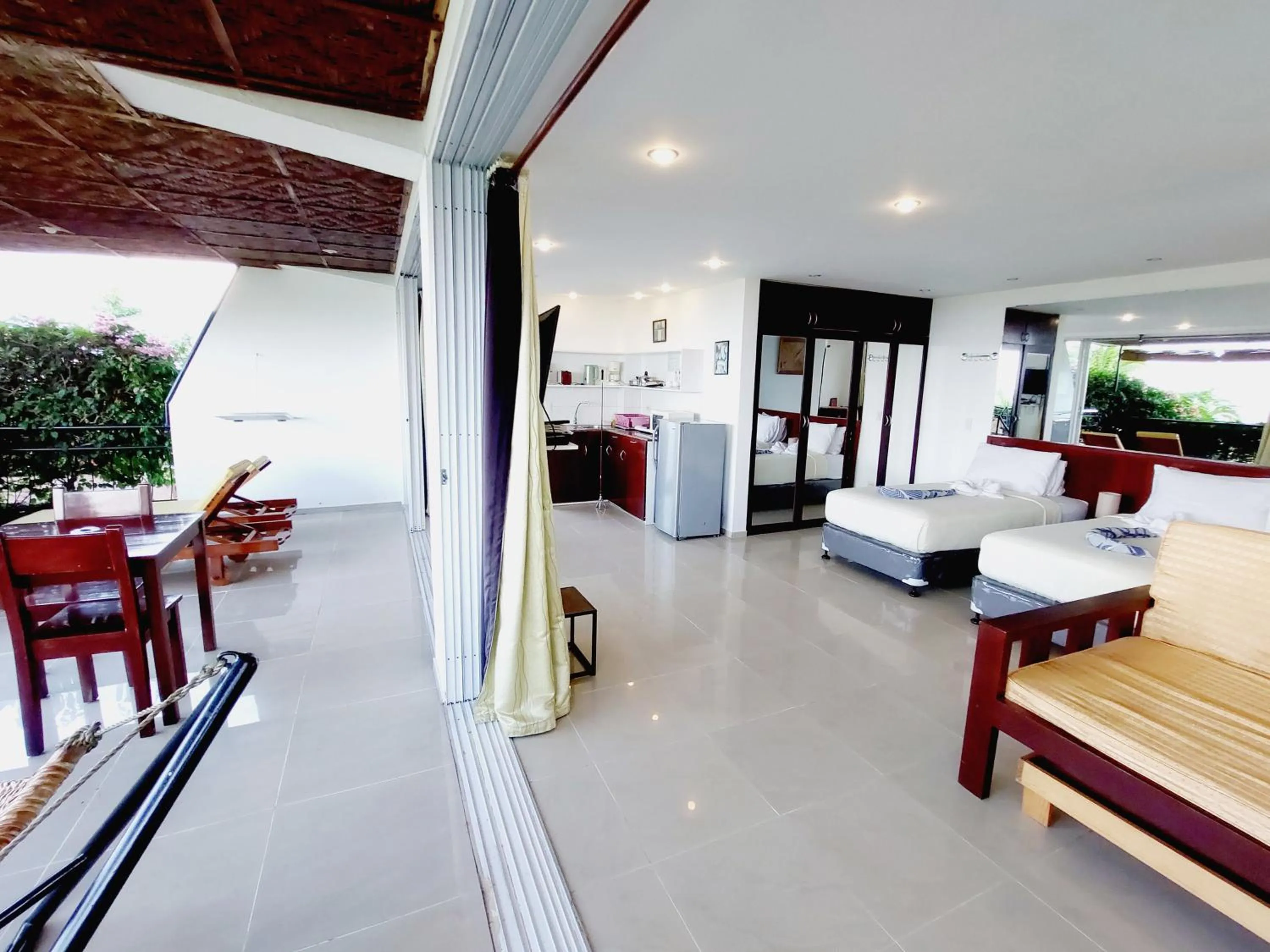 View (from property/room), Bed in Bohol Vantage Resort