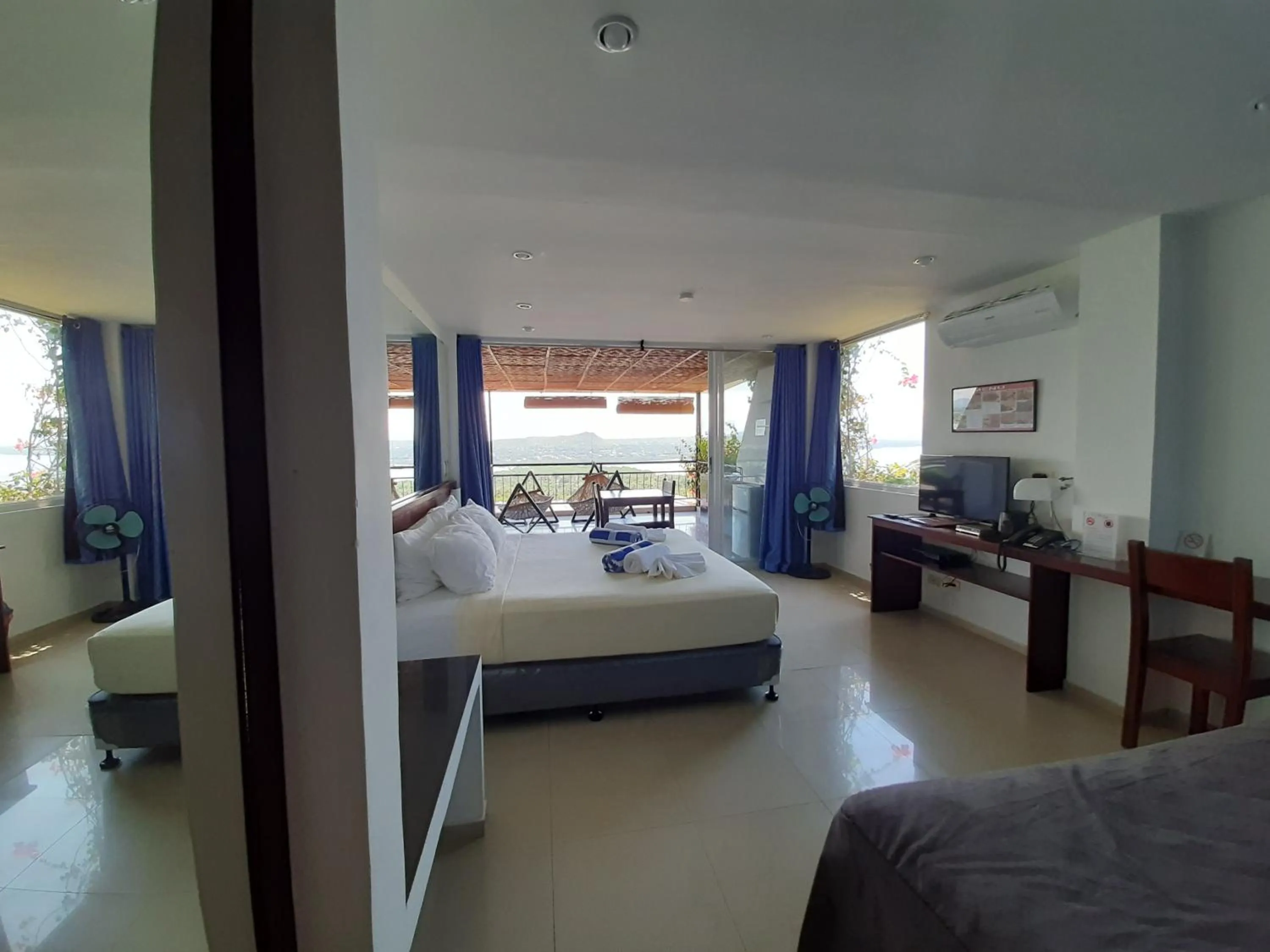 View (from property/room), Bed in Bohol Vantage Resort