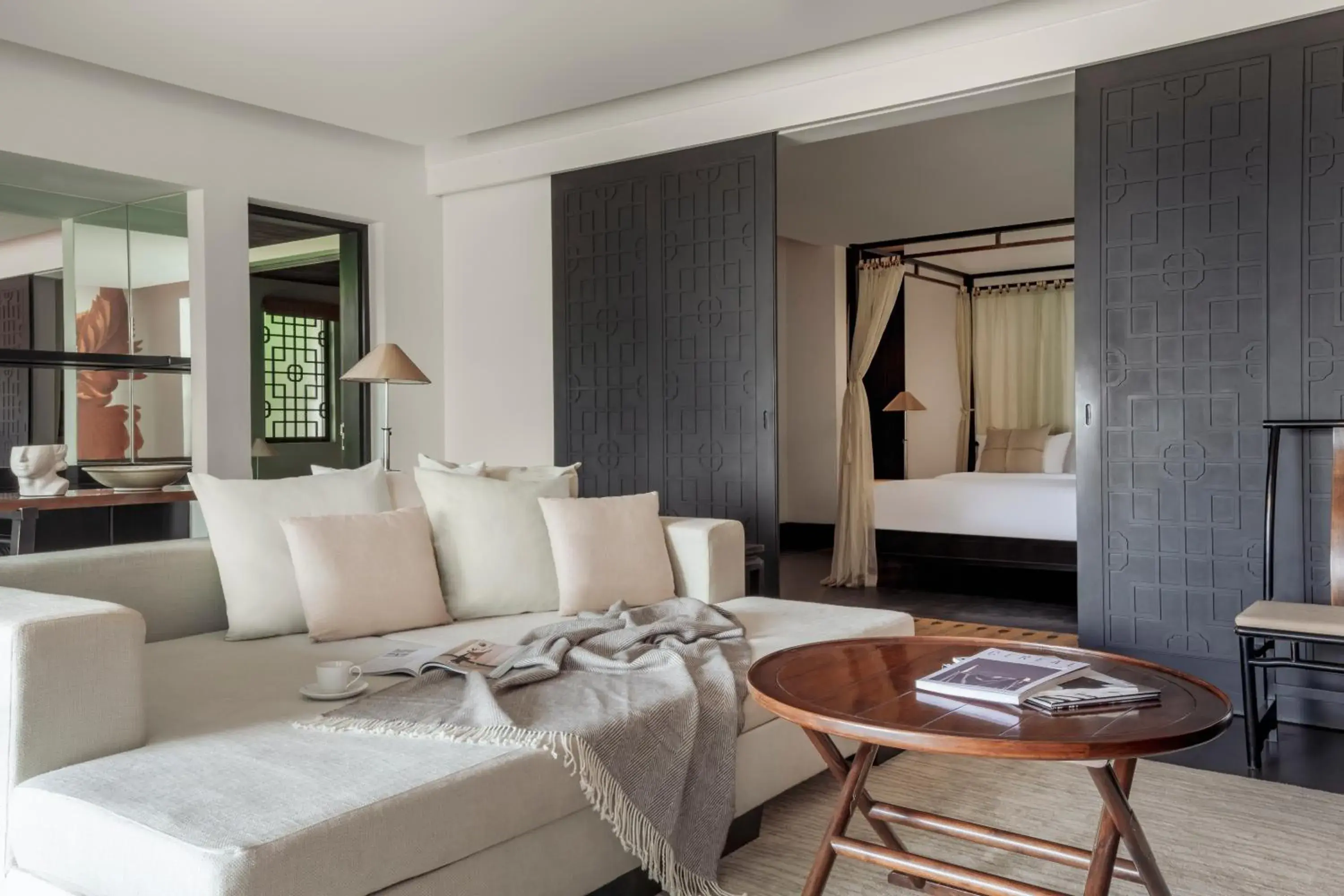 Living room, Bed in The Pavilions Phuket Living room, Bed in The Pavilions Phuket