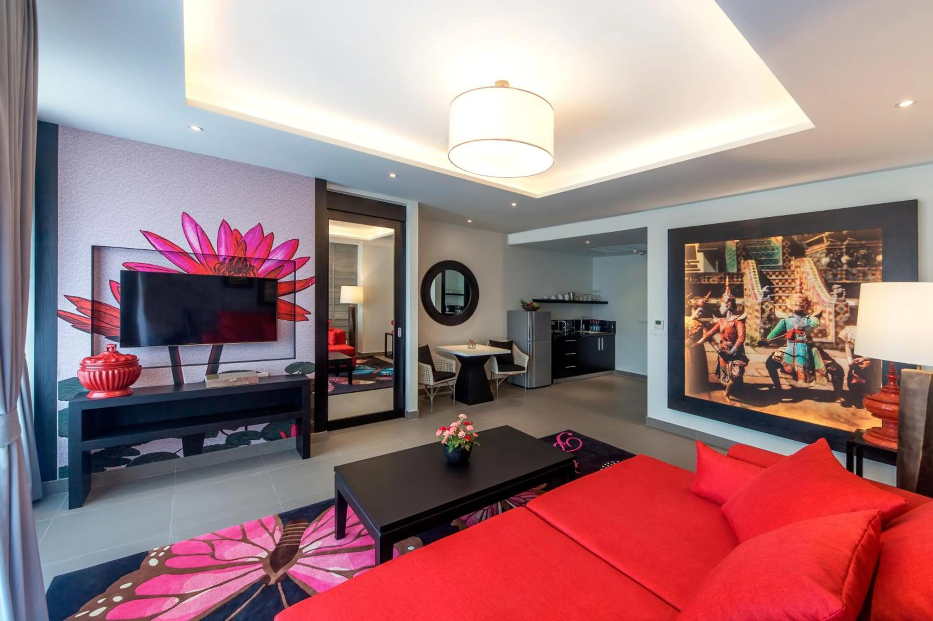 Living room in The Pavilions Phuket