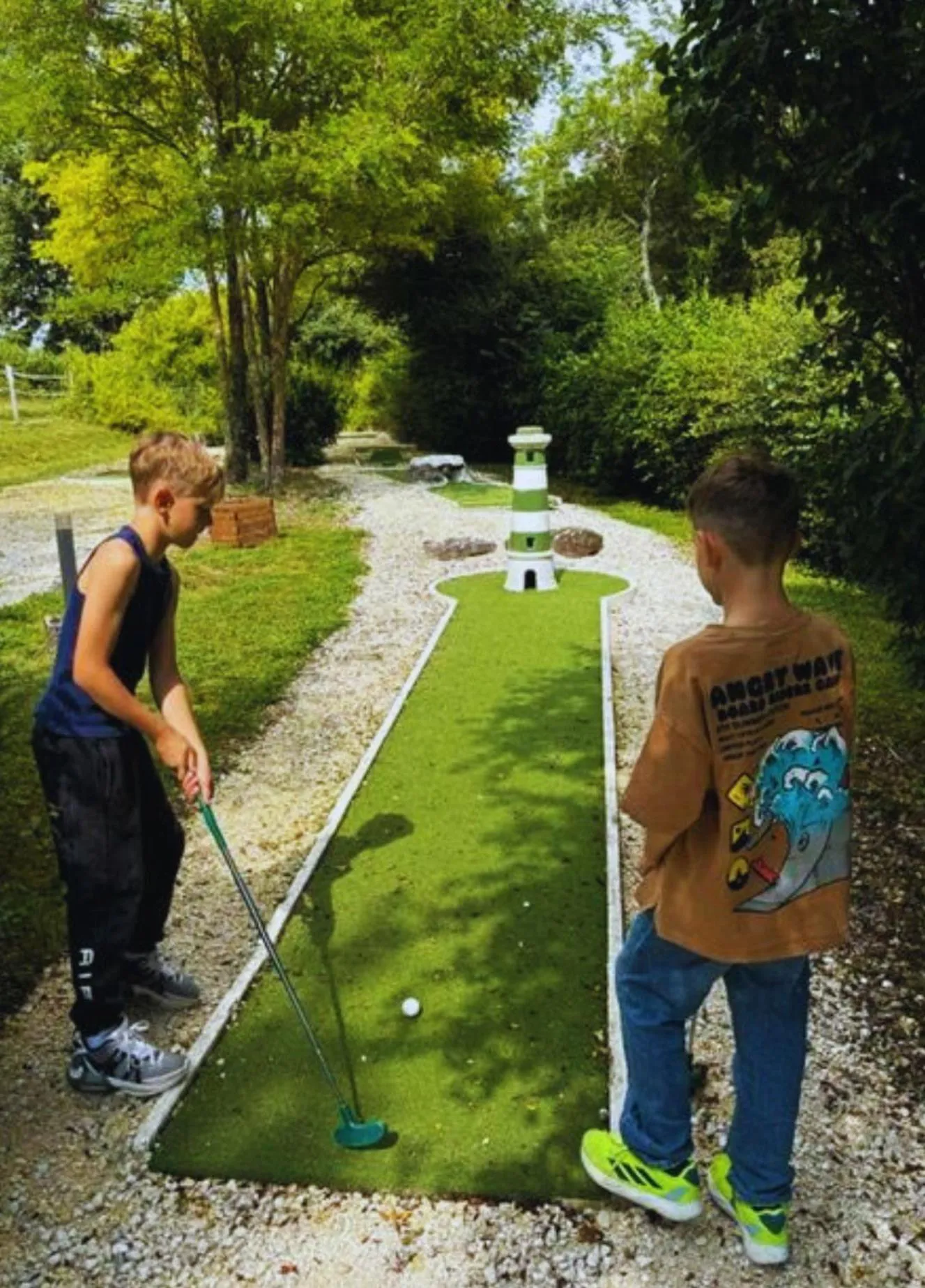 Minigolf in SAS Le Hameau des Grilles