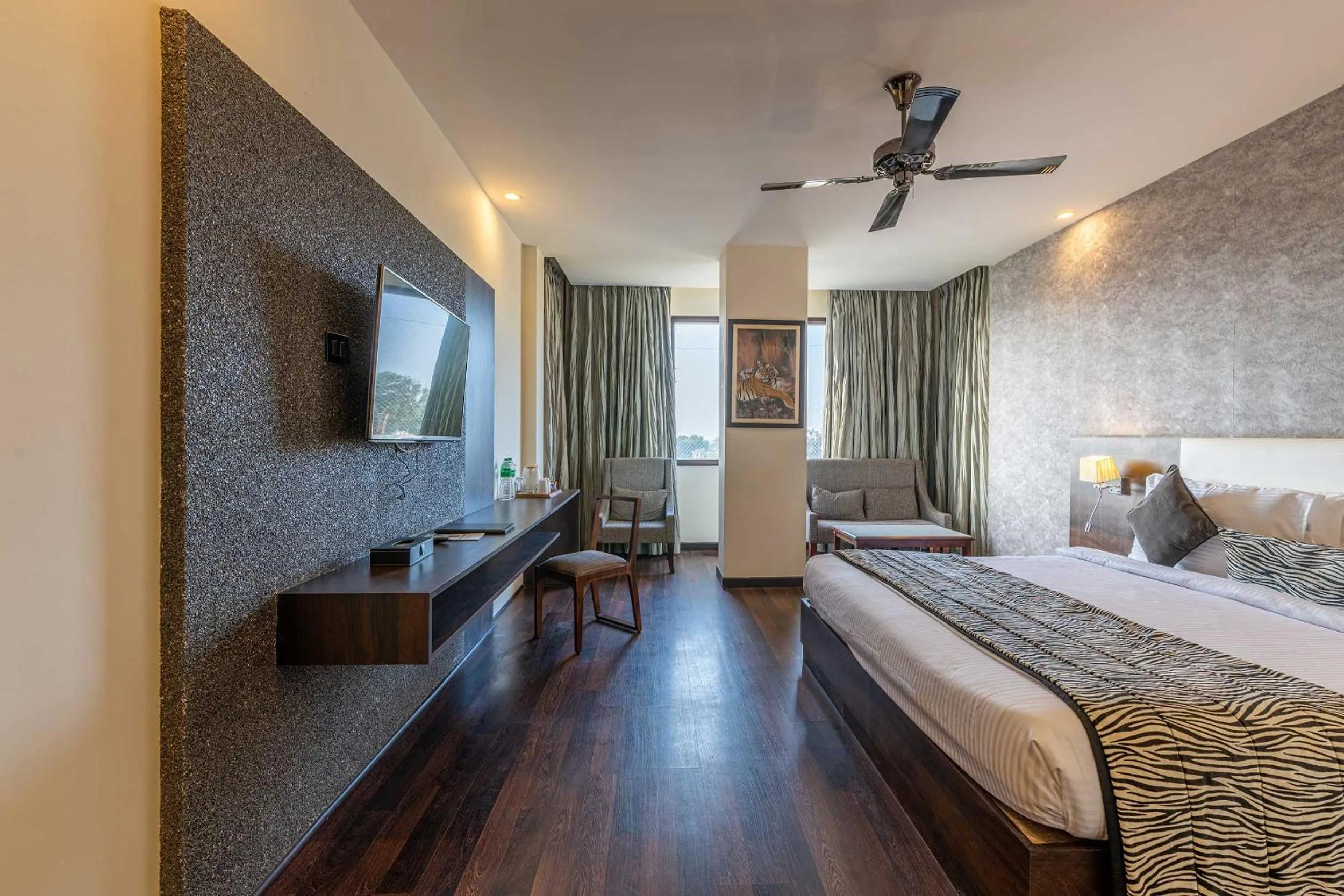 Photo of the whole room, Bed in The Baagh Ananta Elite Ranthambore