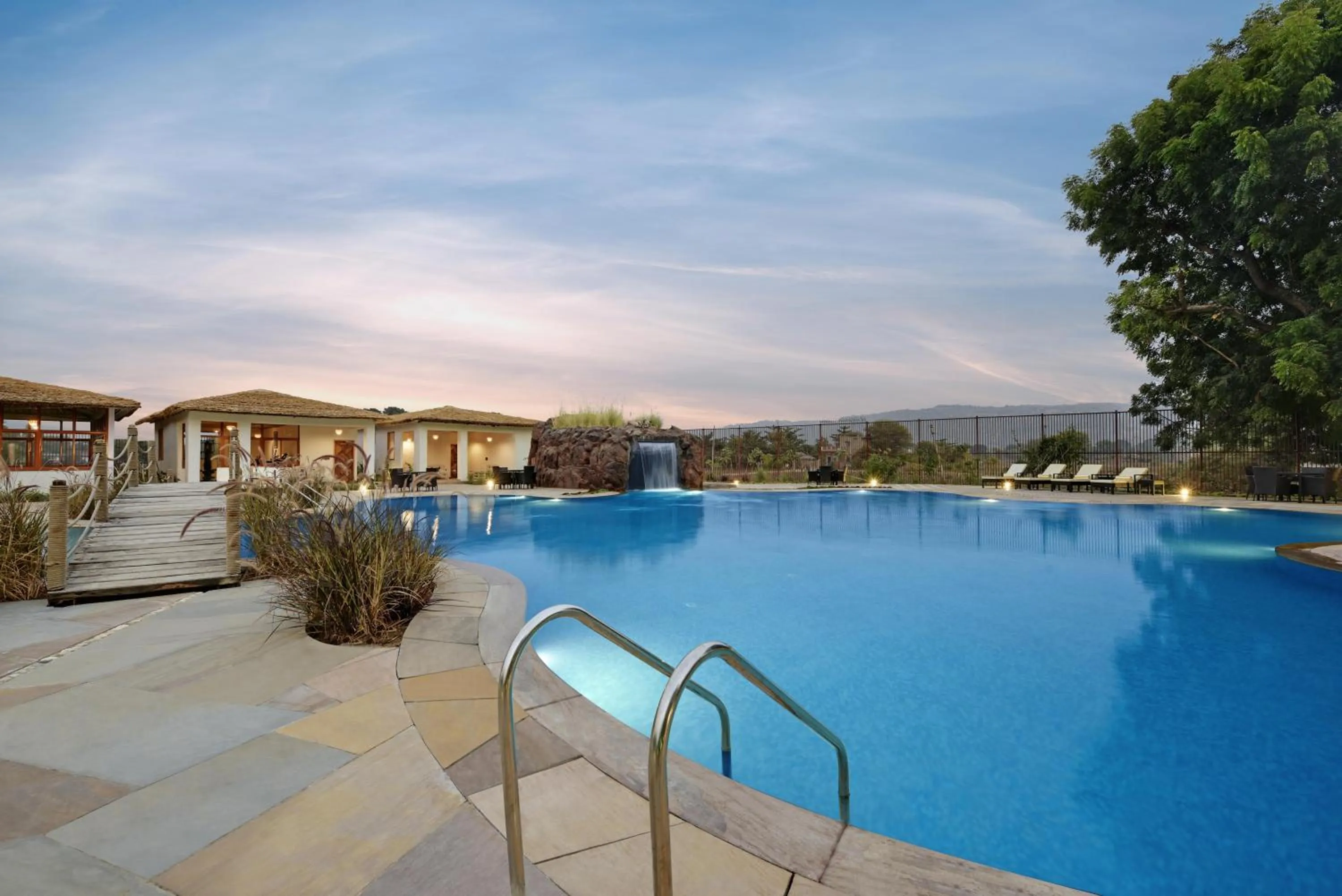 Pool view in The Baagh Ananta Elite Ranthambore