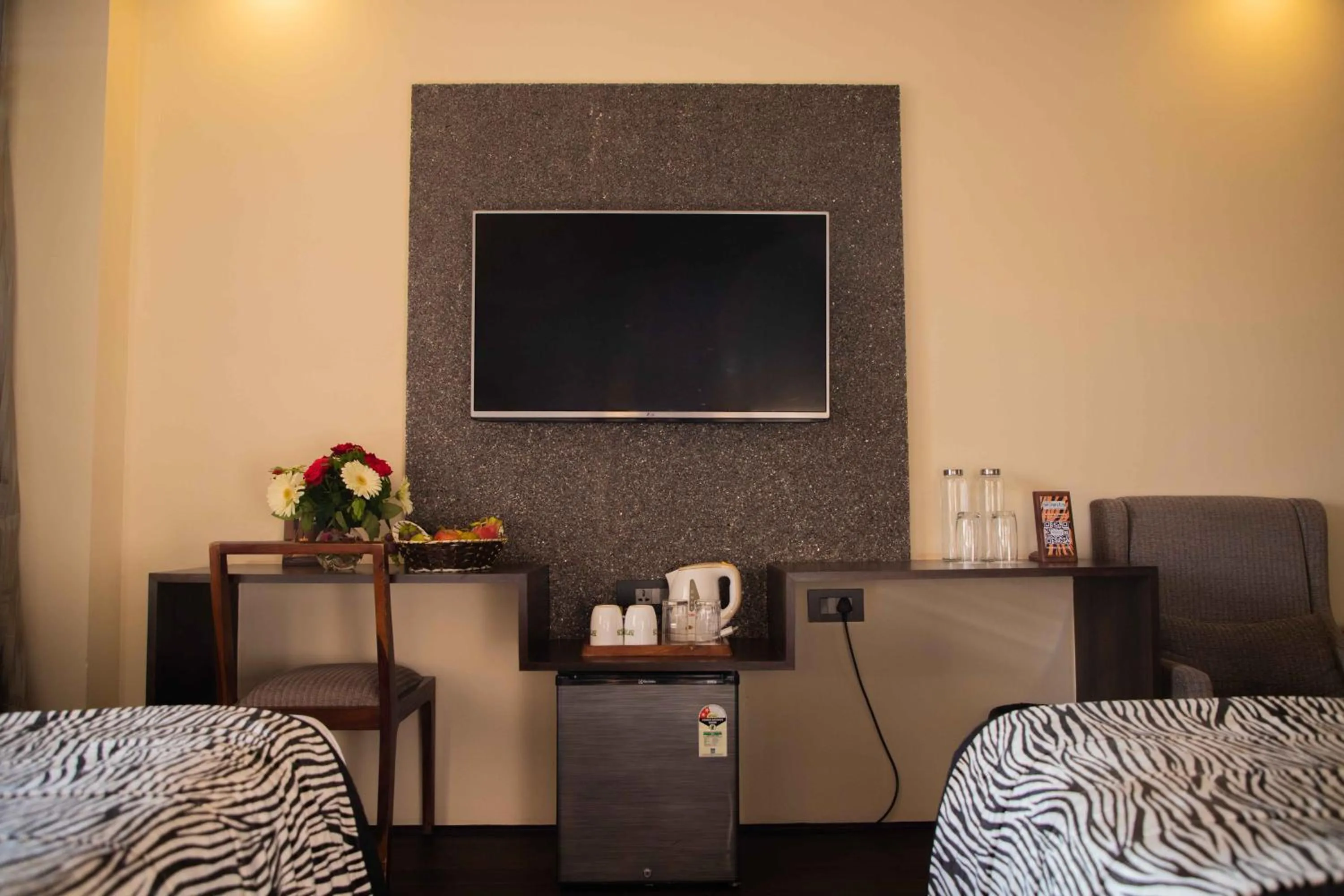 View (from property/room), Bed in The Baagh Ananta Elite Ranthambore