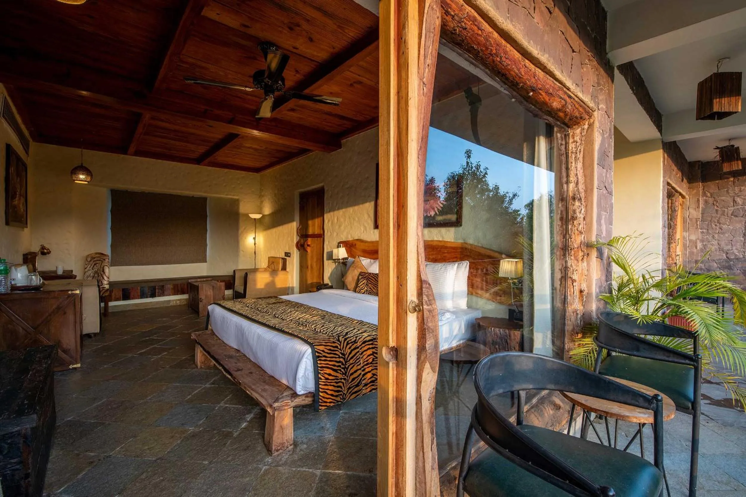 Photo of the whole room, Bed in The Baagh Ananta Elite Ranthambore