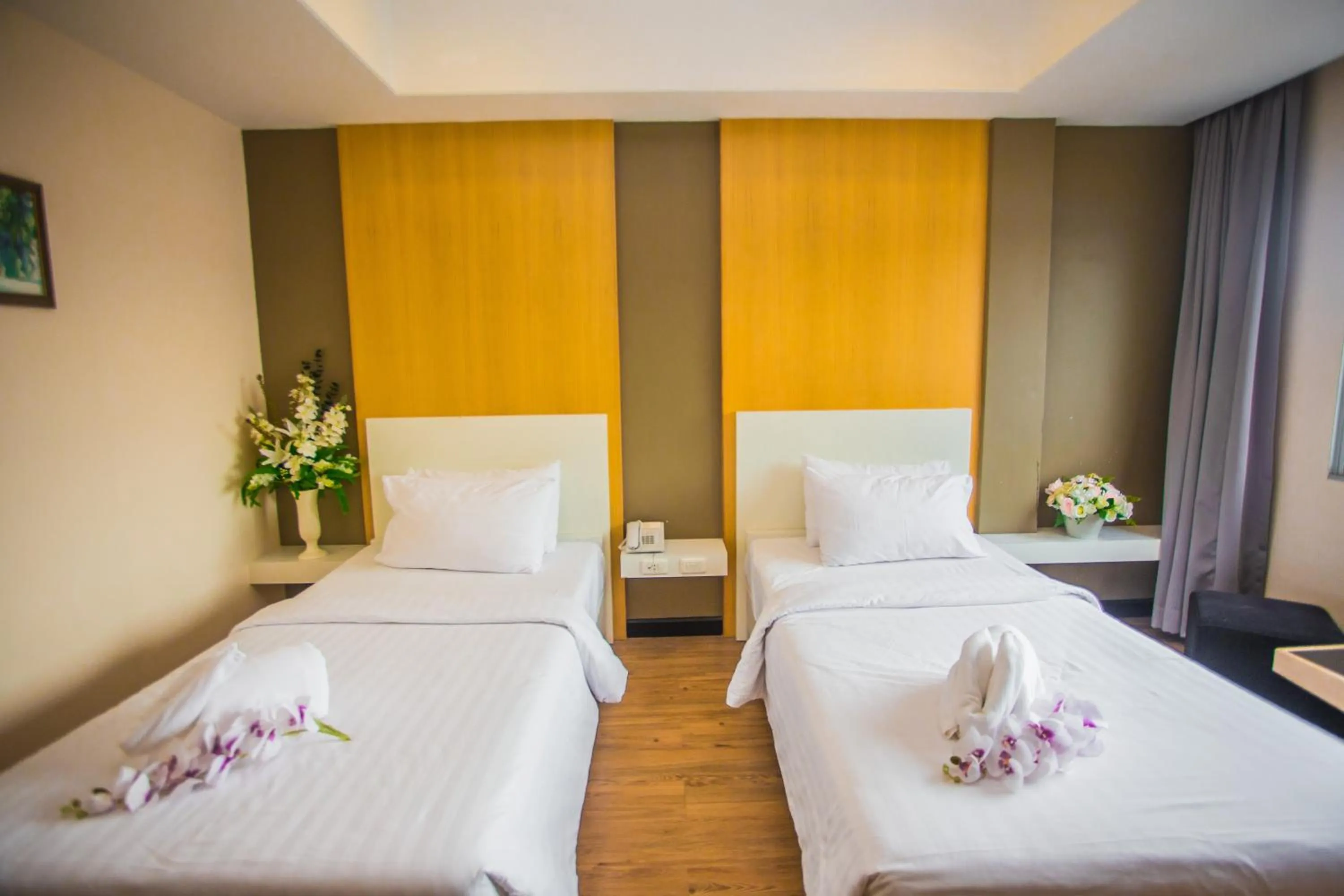 Bed in New Travel Lodge Hotel