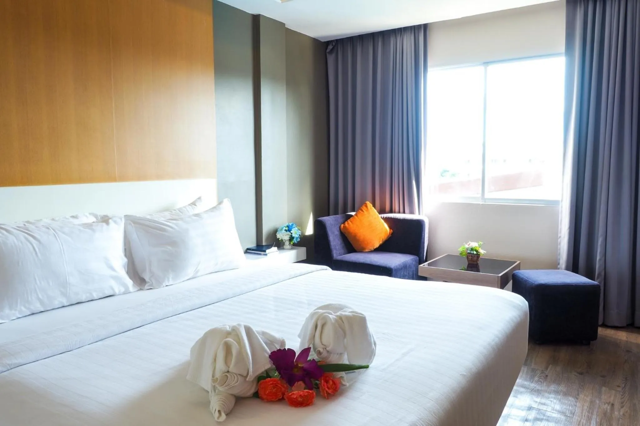 Bed in New Travel Lodge Hotel